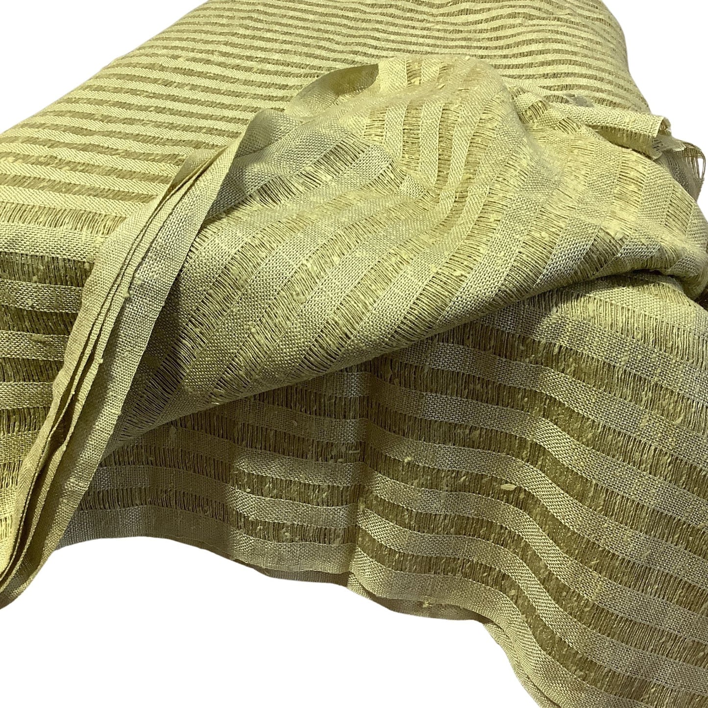 Open Weave Linen Fabric Olive / Dry clean only