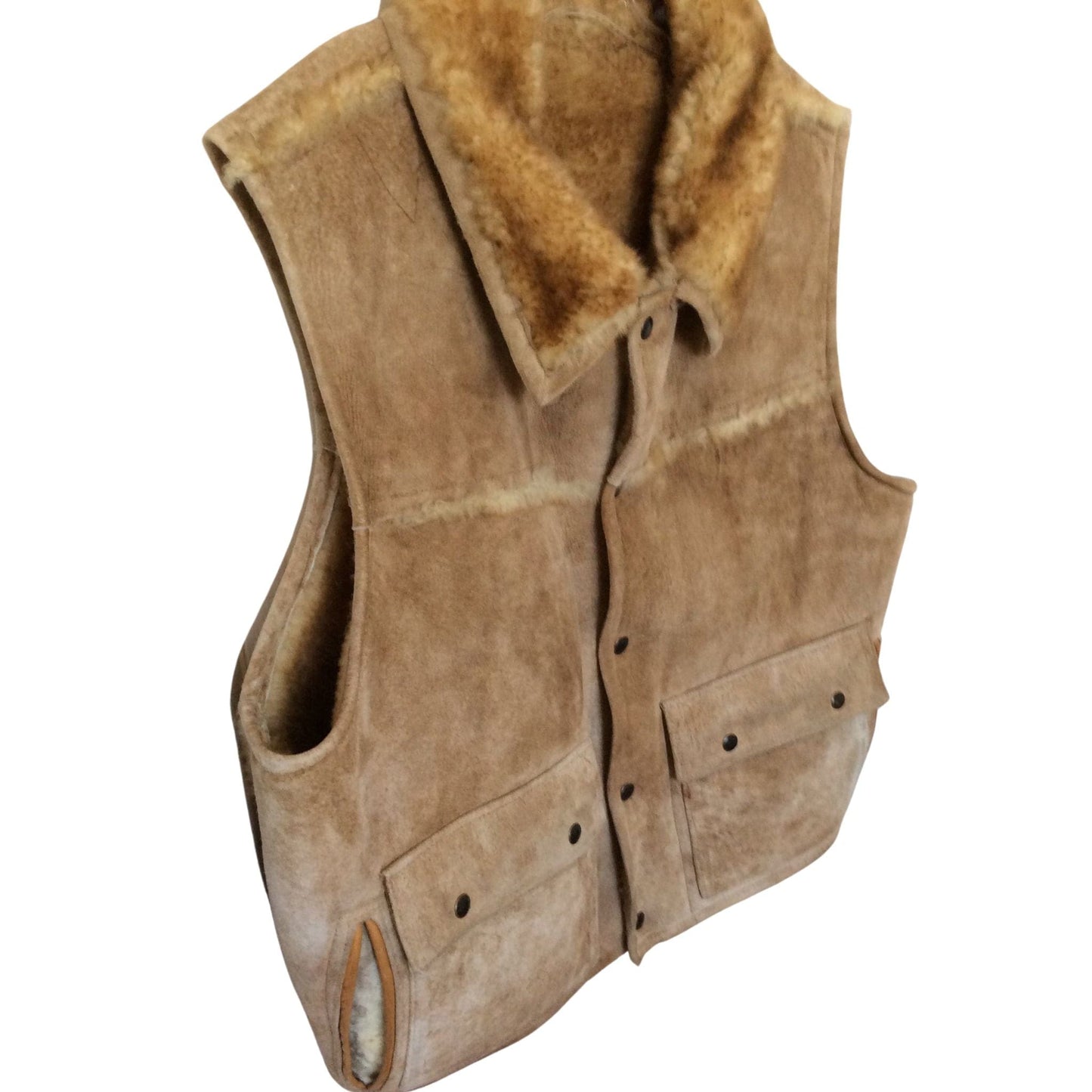 Overland Sheepskin Vest Large / Shearling / Y2K - Now