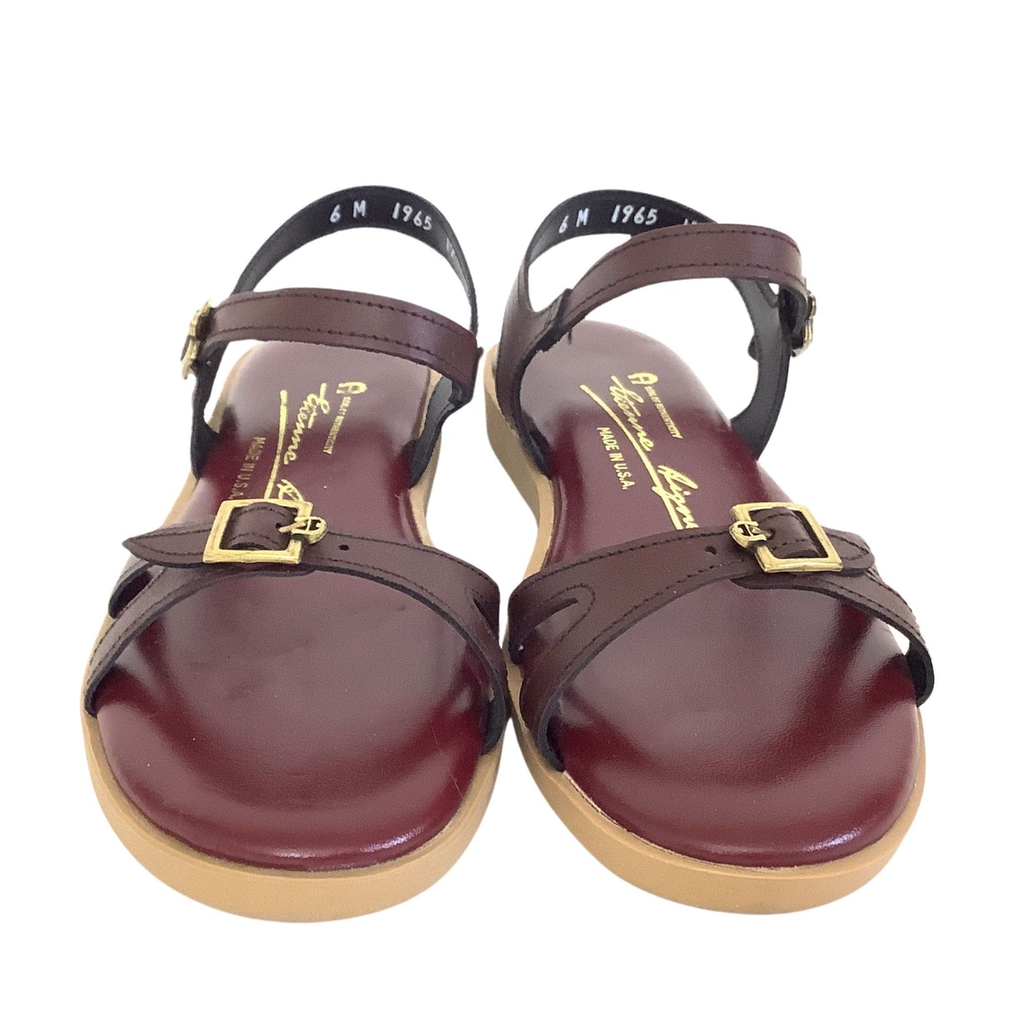 Oxblood Flat Aigner Sandals 6-M / Oxblood / Classic