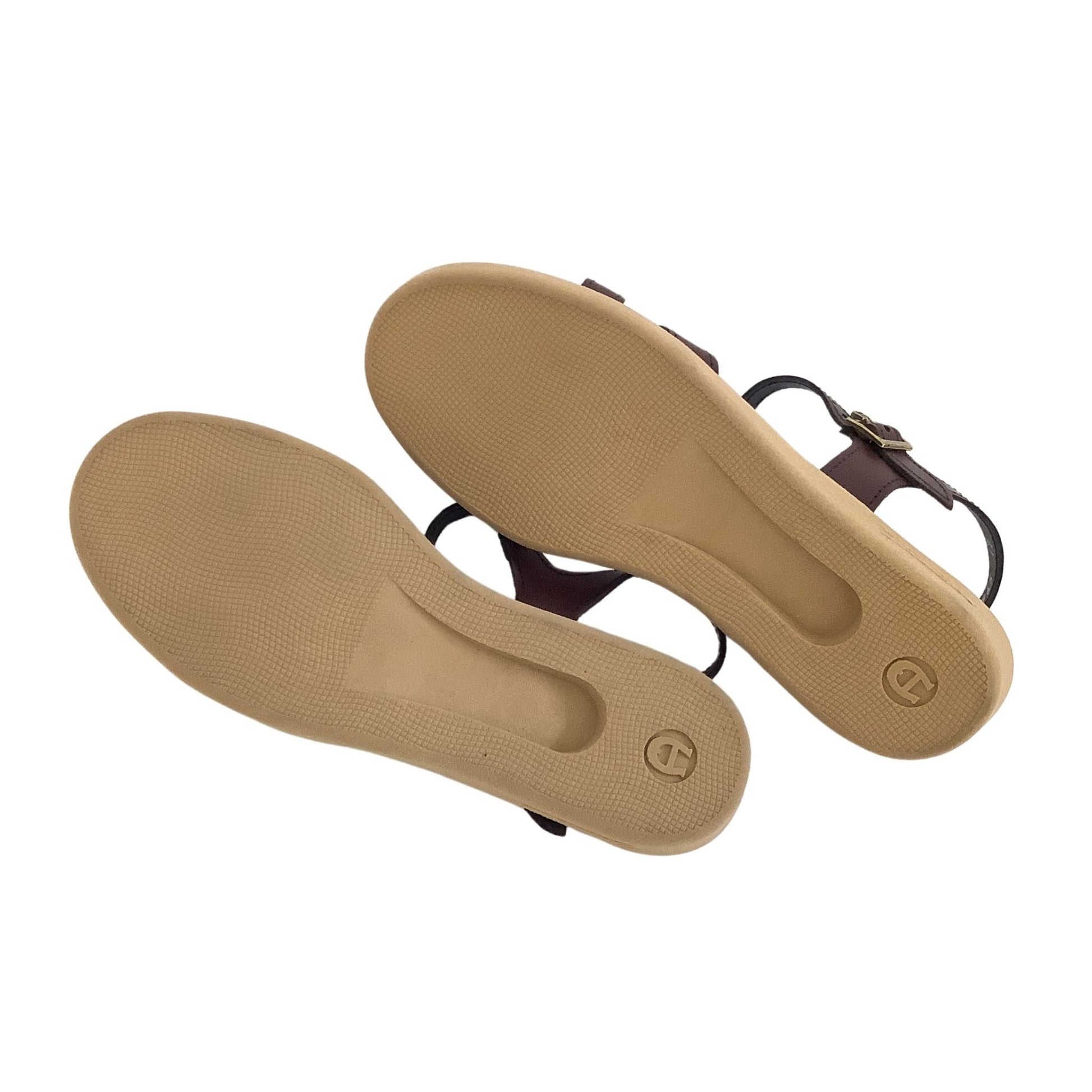 Oxblood Flat Aigner Sandals 6-M / Oxblood / Classic