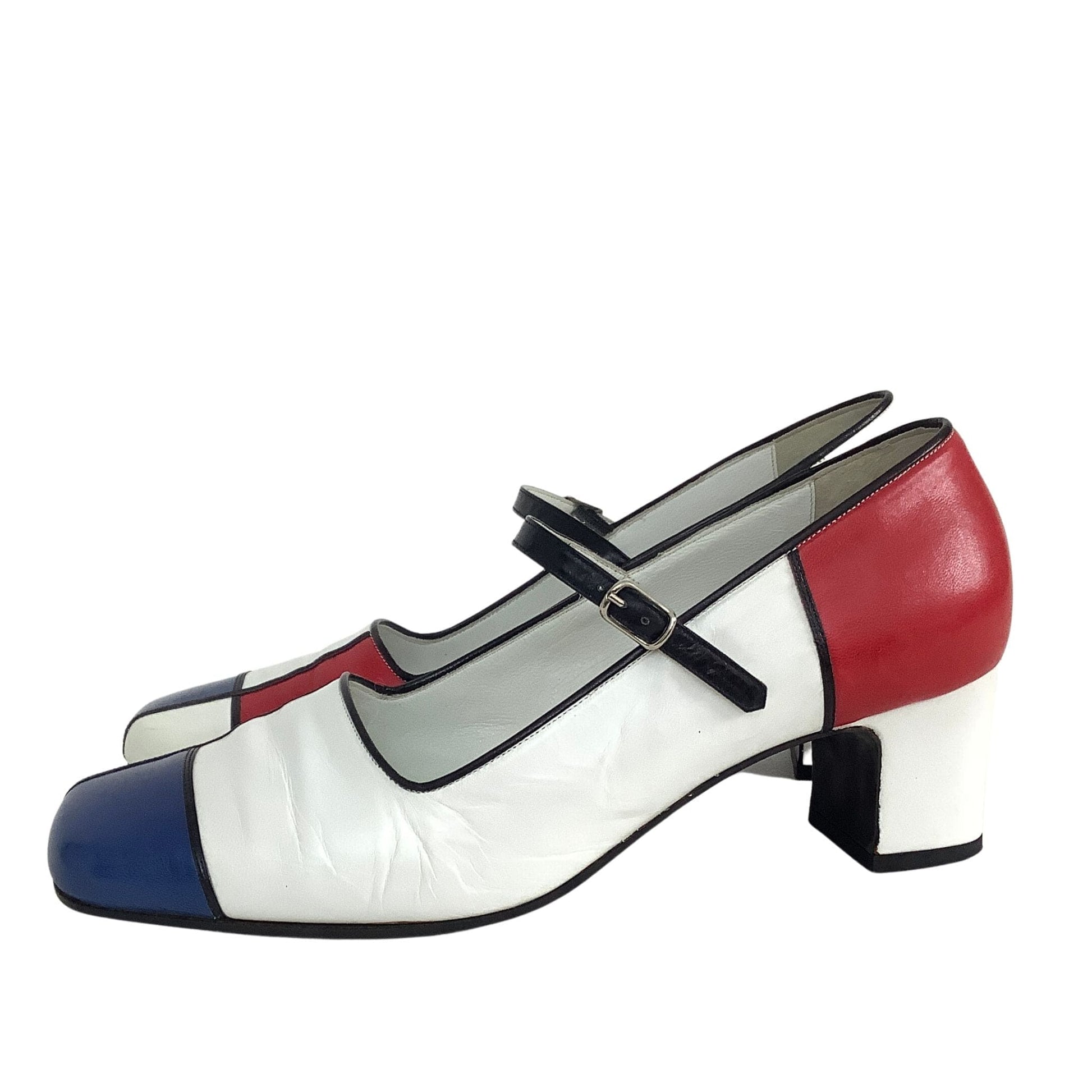 Patrick Cox Mondrian Heels 9.5 / Multi / Mod