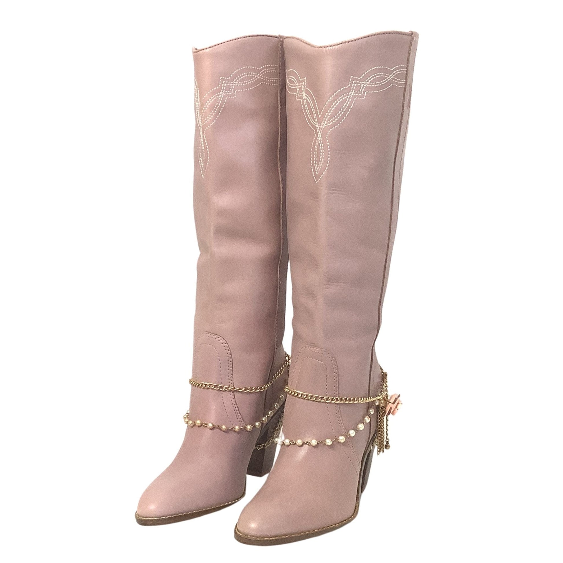 Pink Western Y2K Boots 7 / Pink / Western