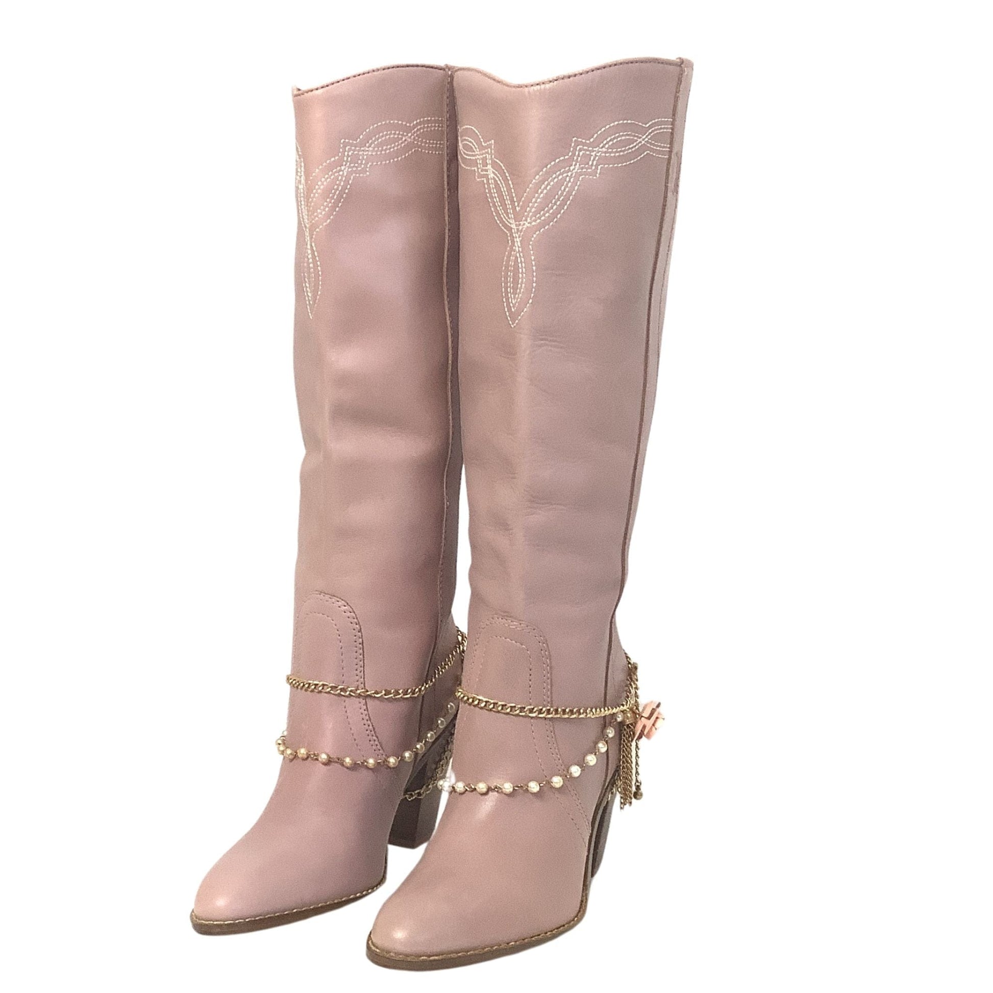 Pink Western Y2K Boots 7 / Pink / Western