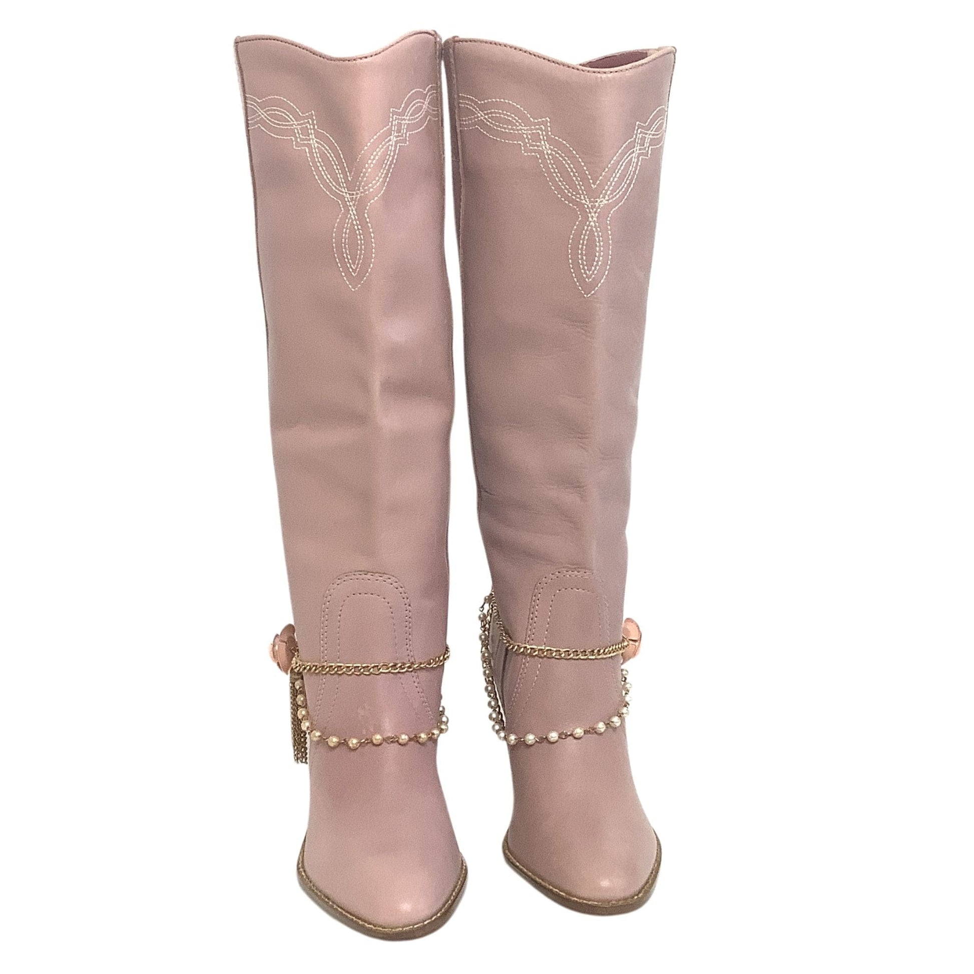 Pink Western Y2K Boots 7 / Pink / Western