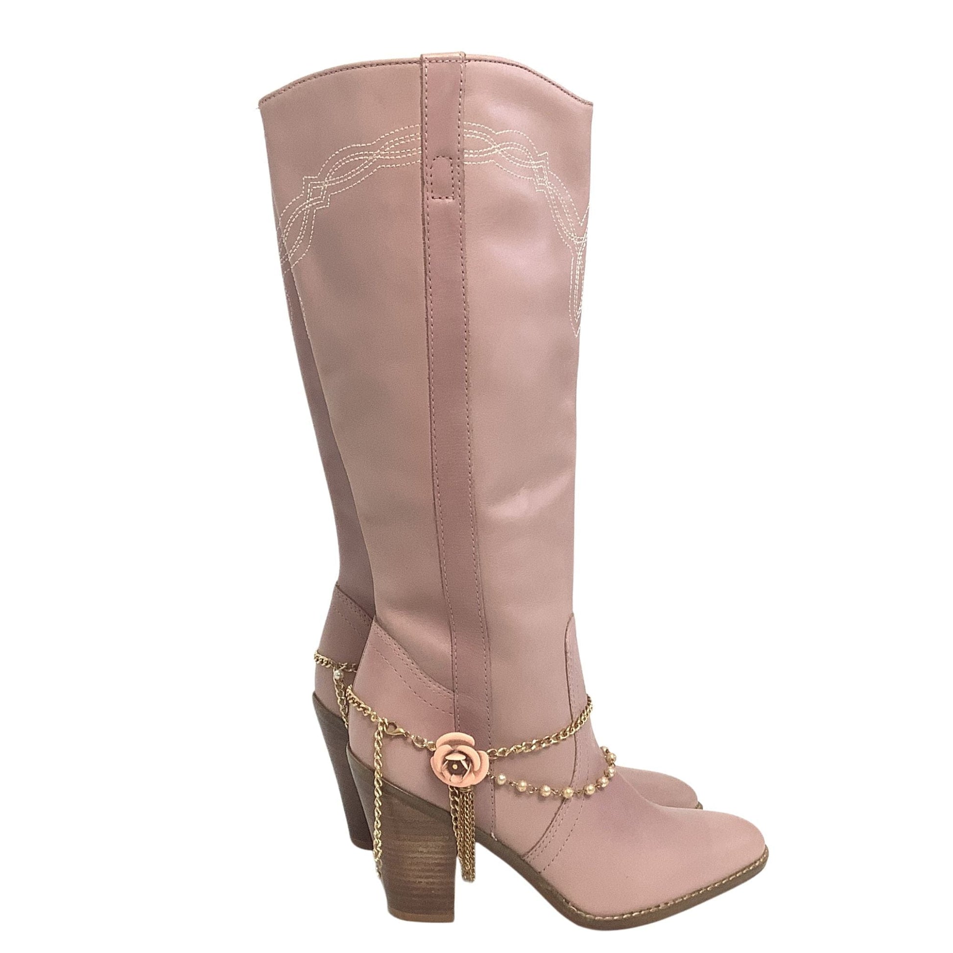 Pink Western Y2K Boots 7 / Pink / Western