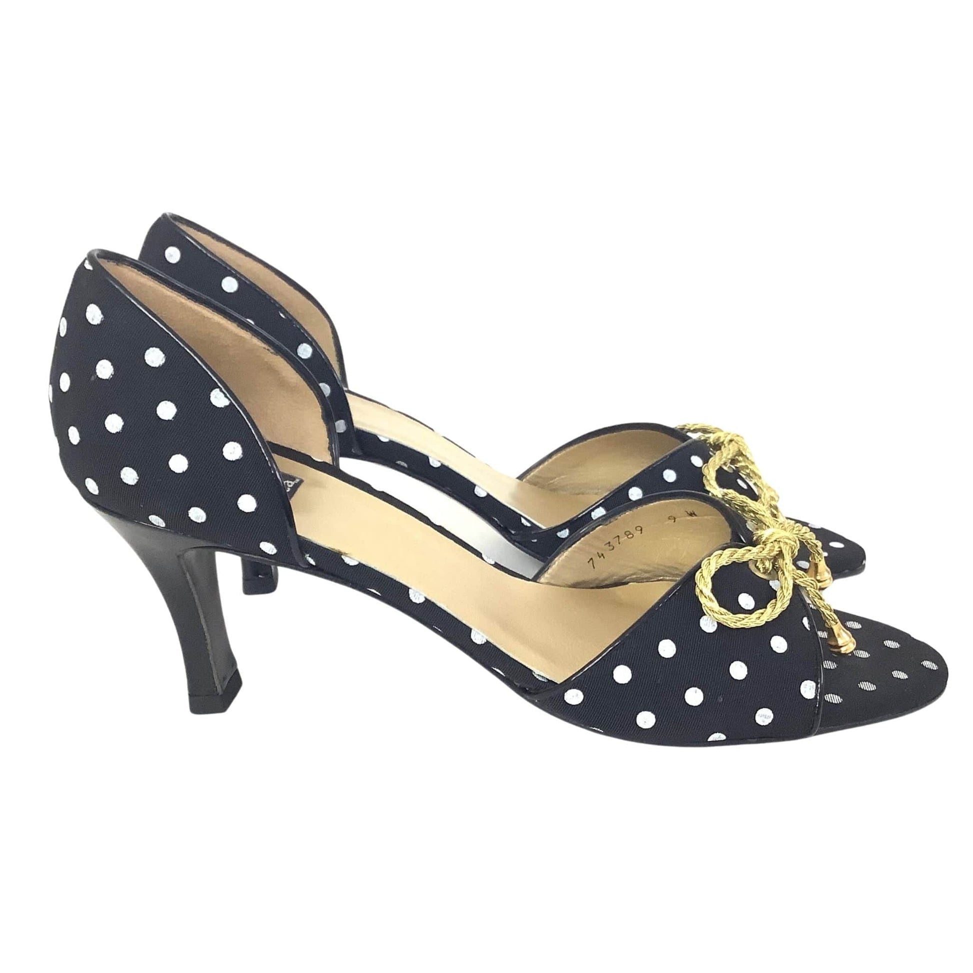 Polka Dot Heels 9 / Multi / Vintage 1990s