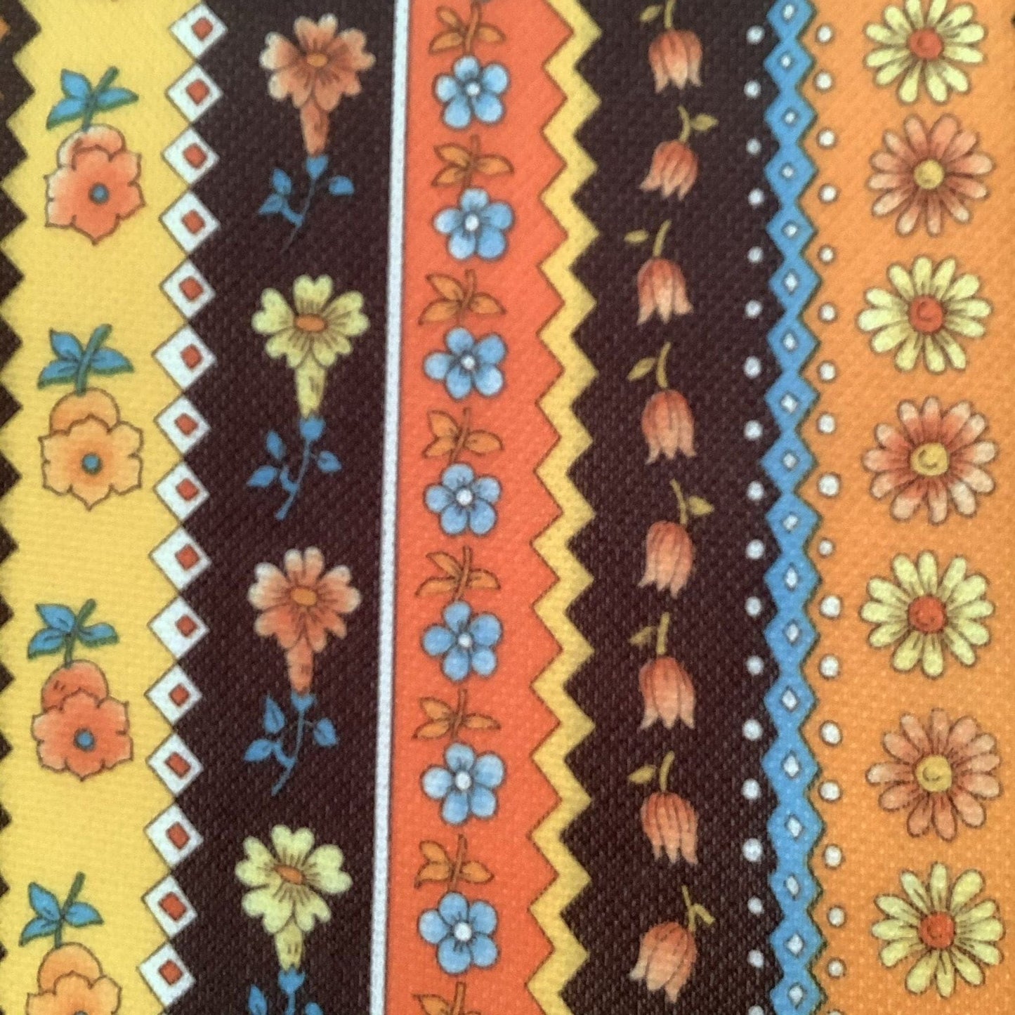 Polyester Calico Fabric Multi / Polyester / Boho