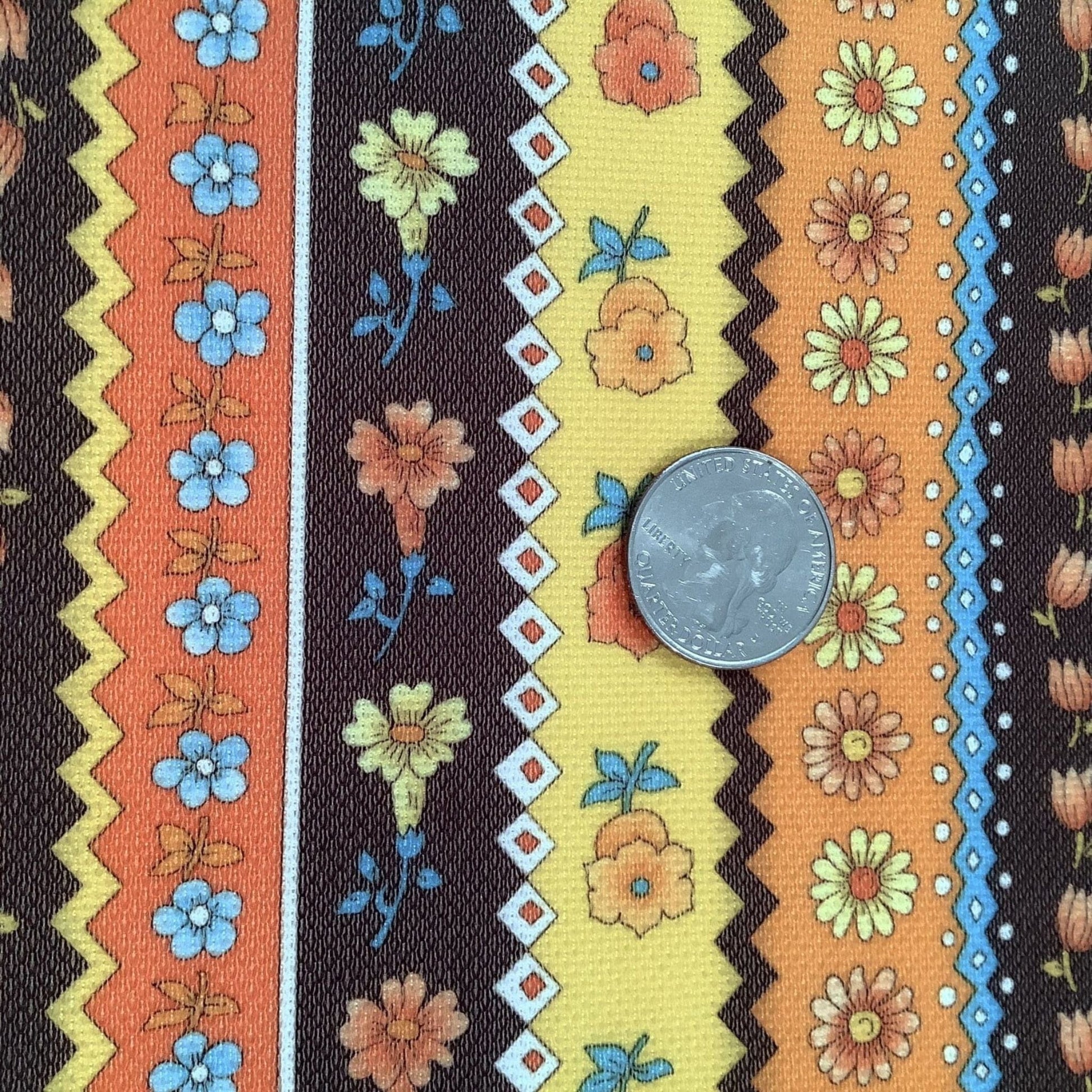 Polyester Calico Fabric Multi / Polyester / Boho