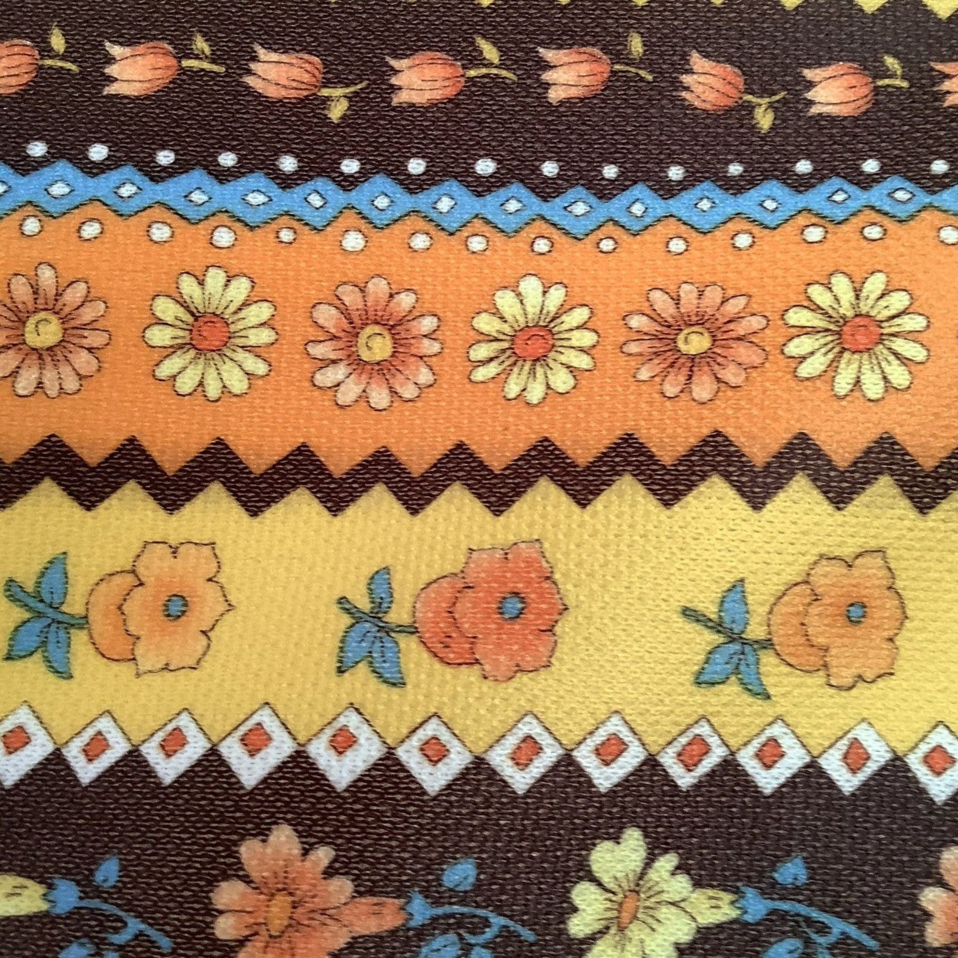 Polyester Calico Fabric Multi / Polyester / Boho