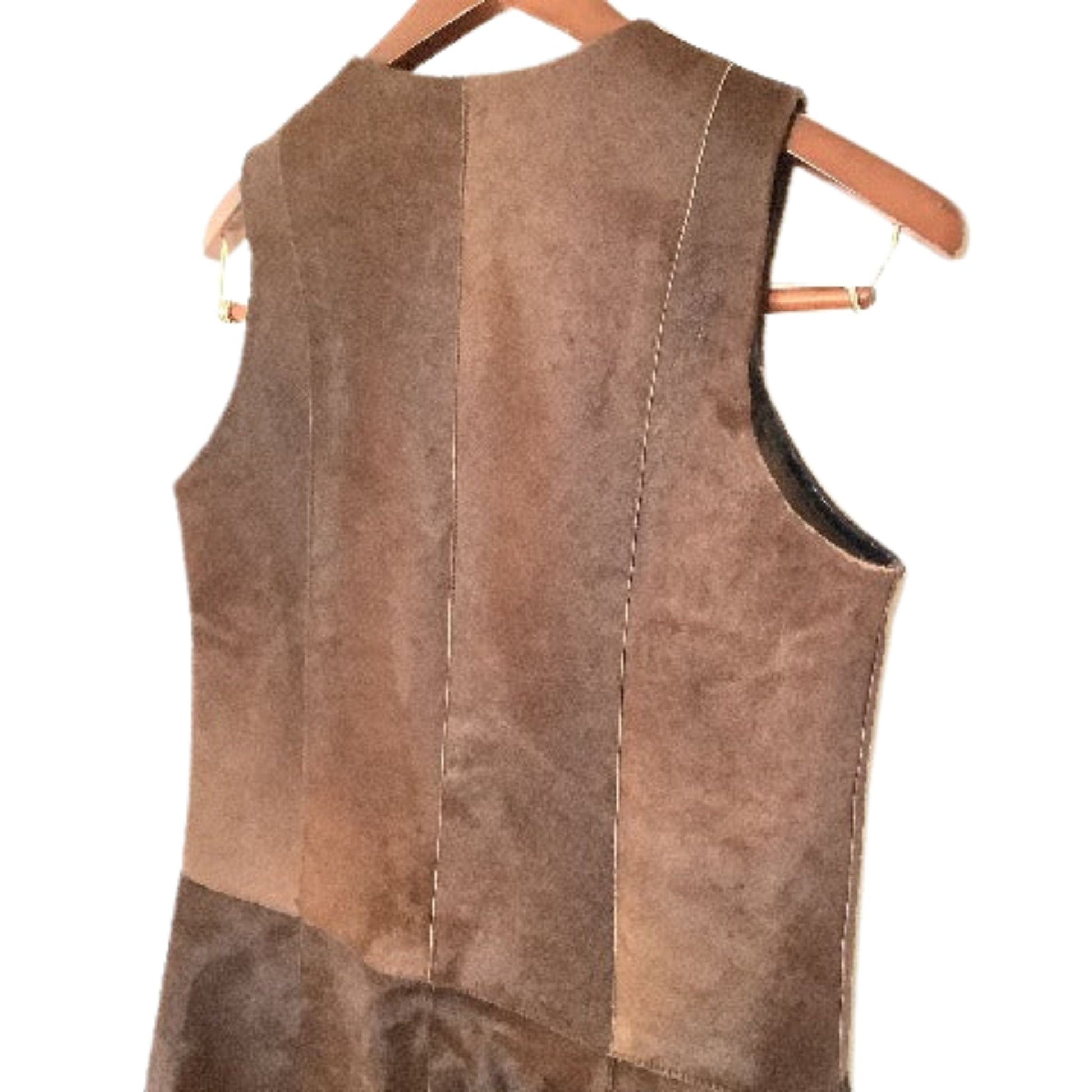 Pony Fur Mini Dress Small / Brown / Vintage 1960s