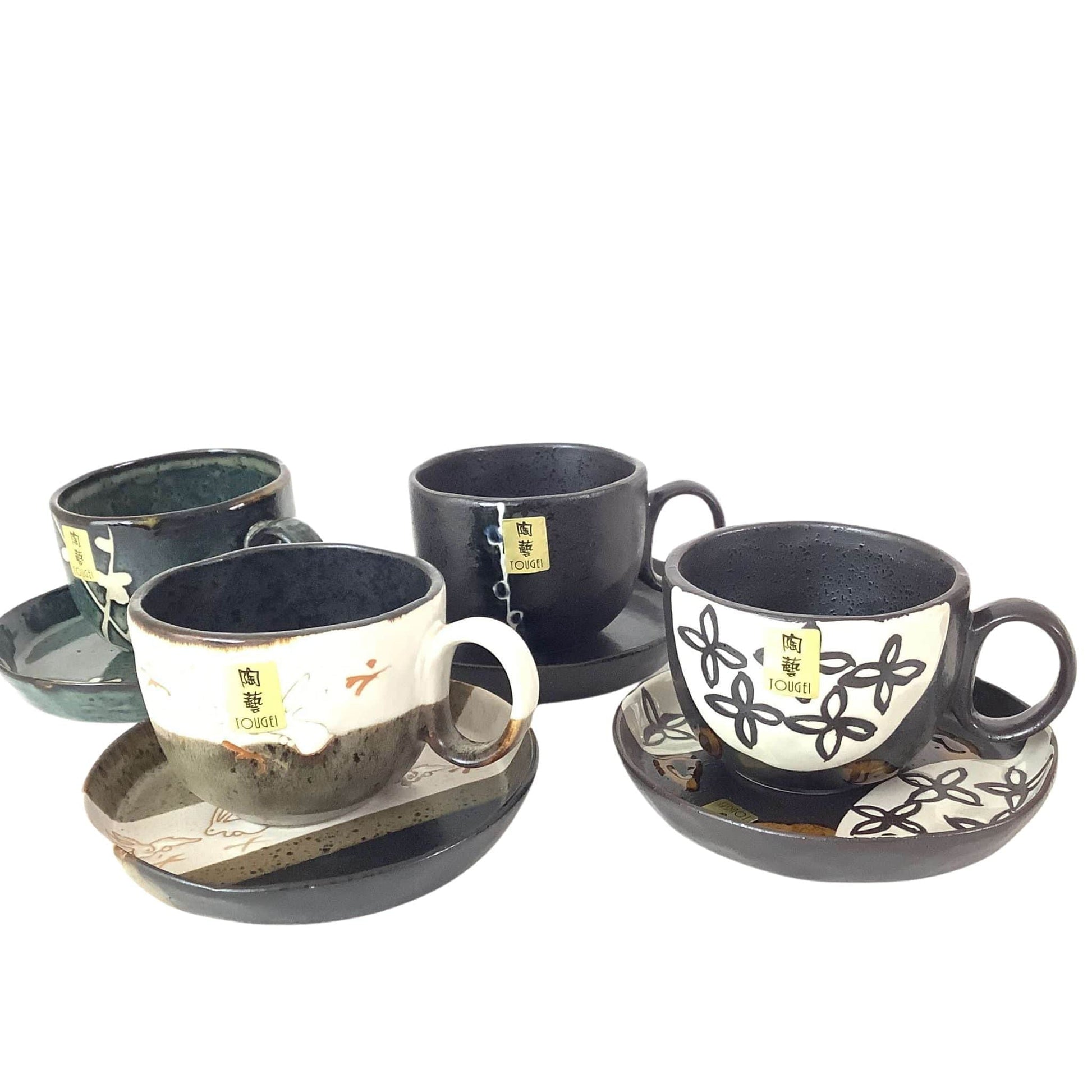 Pottery Cups and Saucers Multi / Pottery / Asian