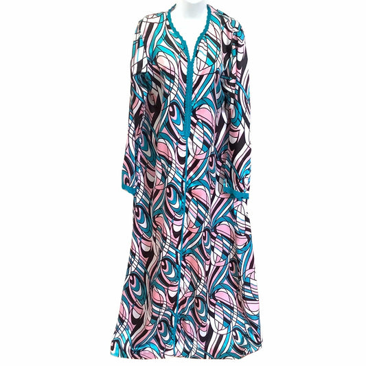 Pucci Like Maxi Dress Medium/ Multicolor / Classic