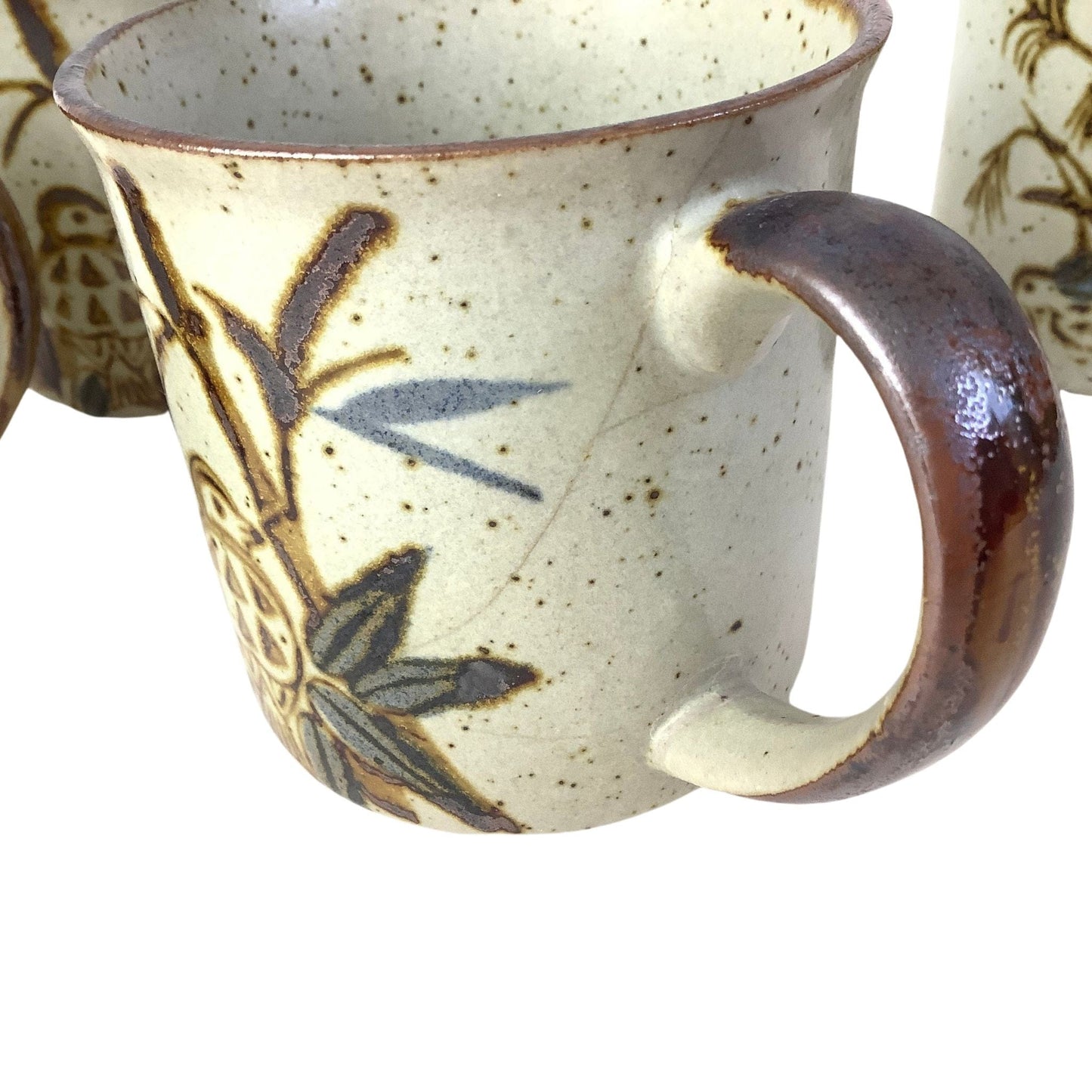 Quail Motif 1950s Mugs Multicolor / Ceramic