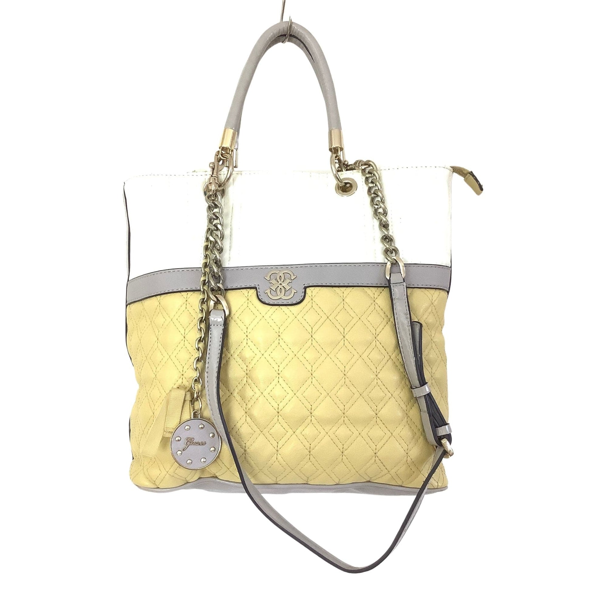 Quilted Yellow Tote Bag Multi / Man Made / Y2K - Now