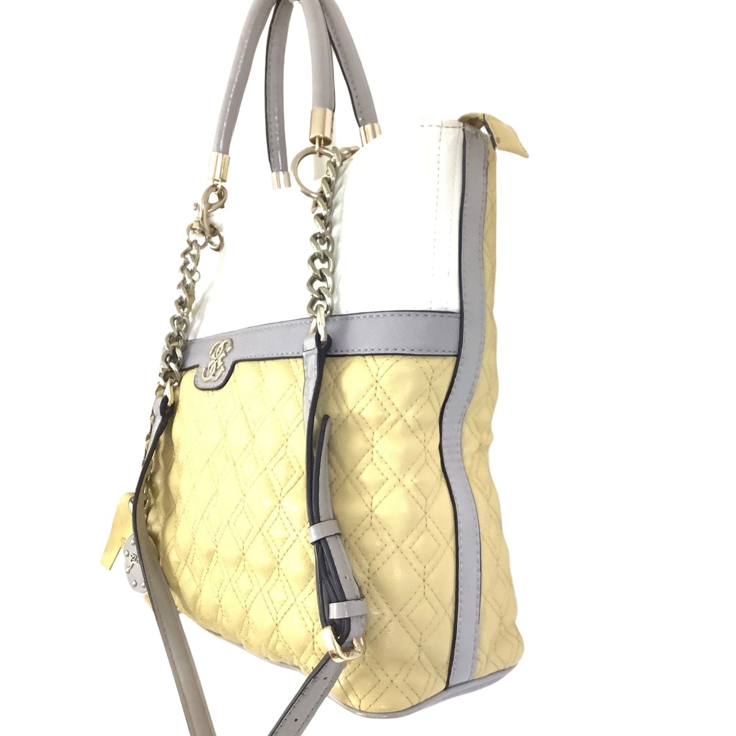 Quilted Yellow Tote Bag Multi / Man Made / Y2K - Now