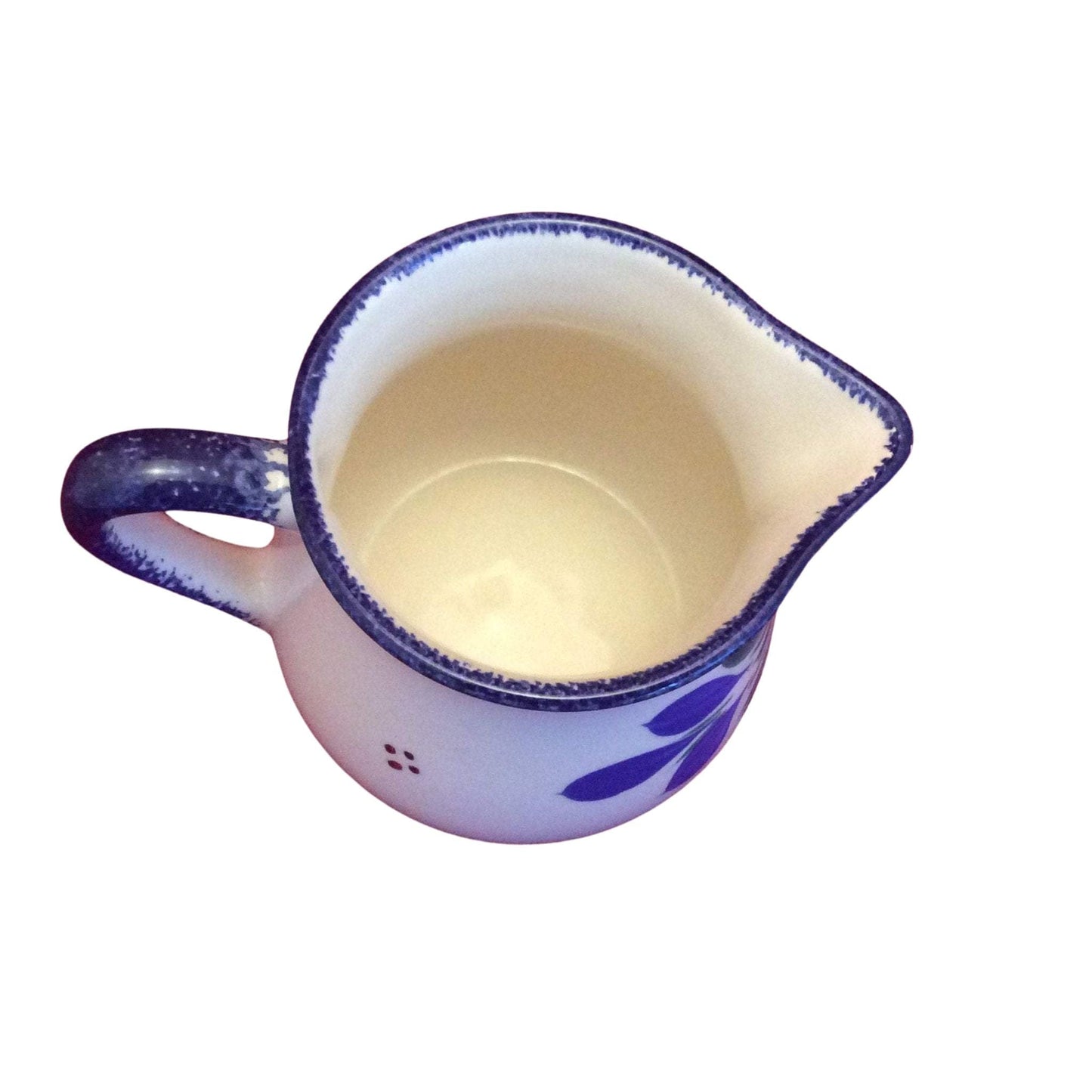 Quimper Ceramic Creamer Multi / Pottery / Vintage 1960s