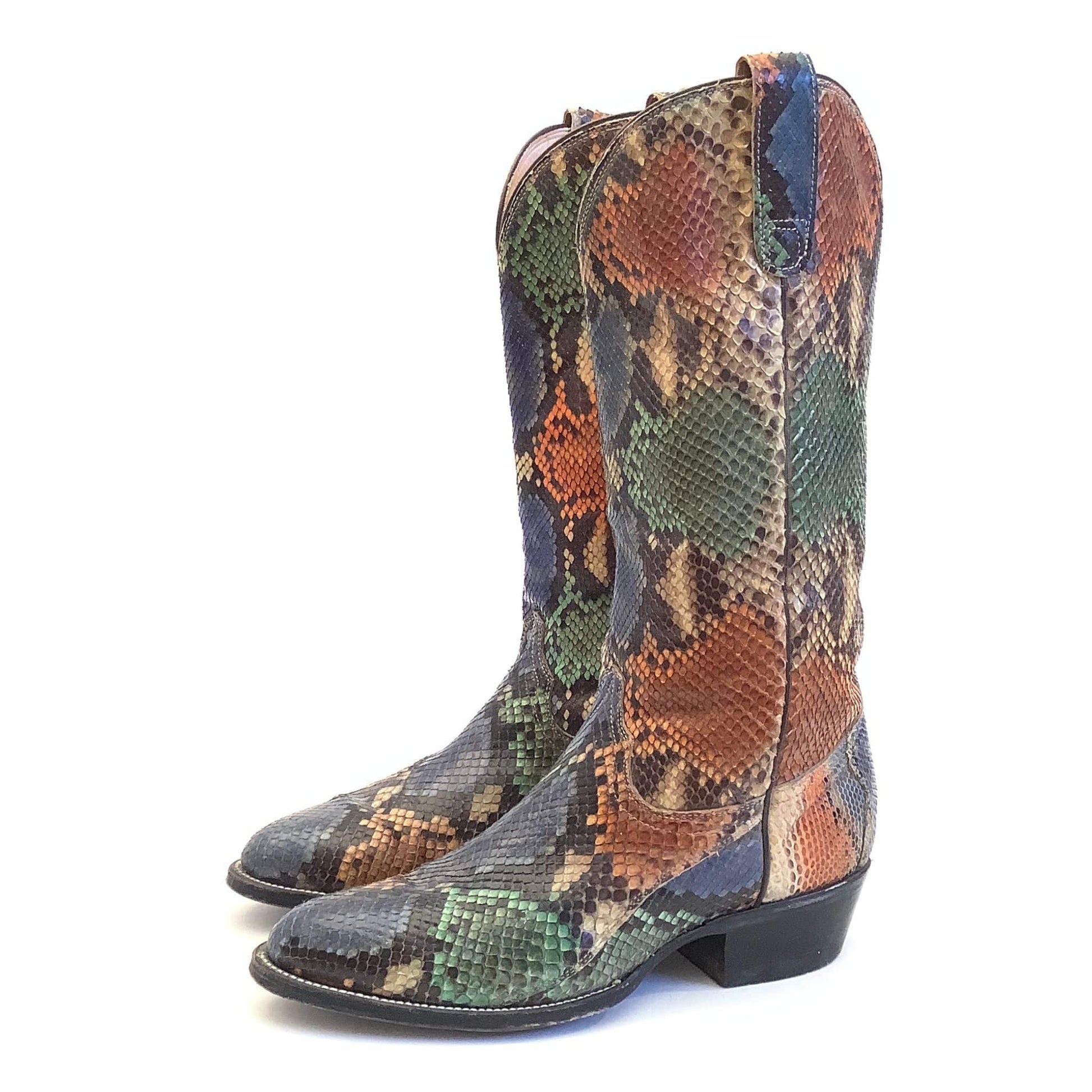 Rainbow Cowboy Boots 7 / Multi / Y2K - Now