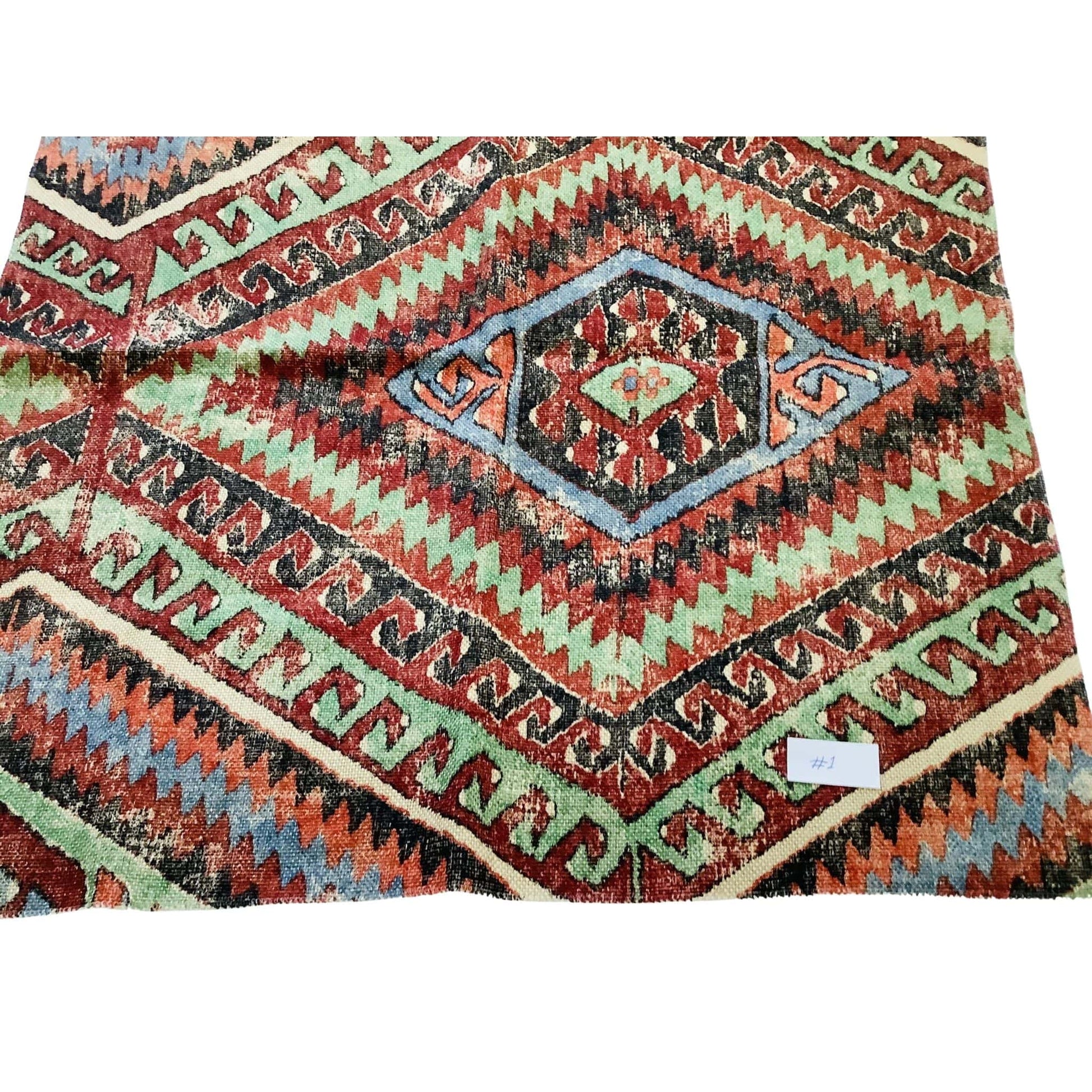 Ralph Lauren Textile Sample Multi / Linen / Vintage 1980s