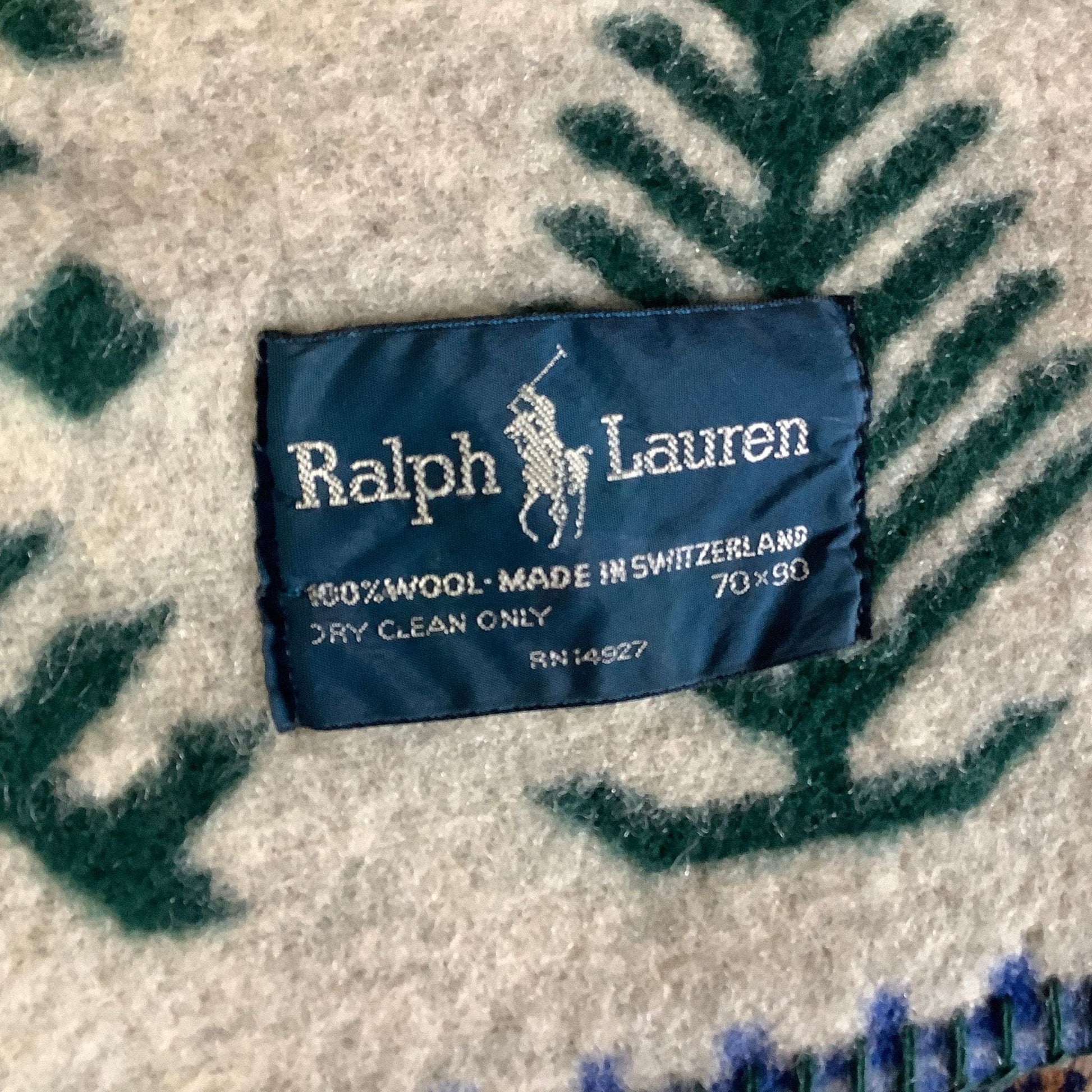 Ralph Lauren Wool Blanket Multi / Wool / Vintage 1980s