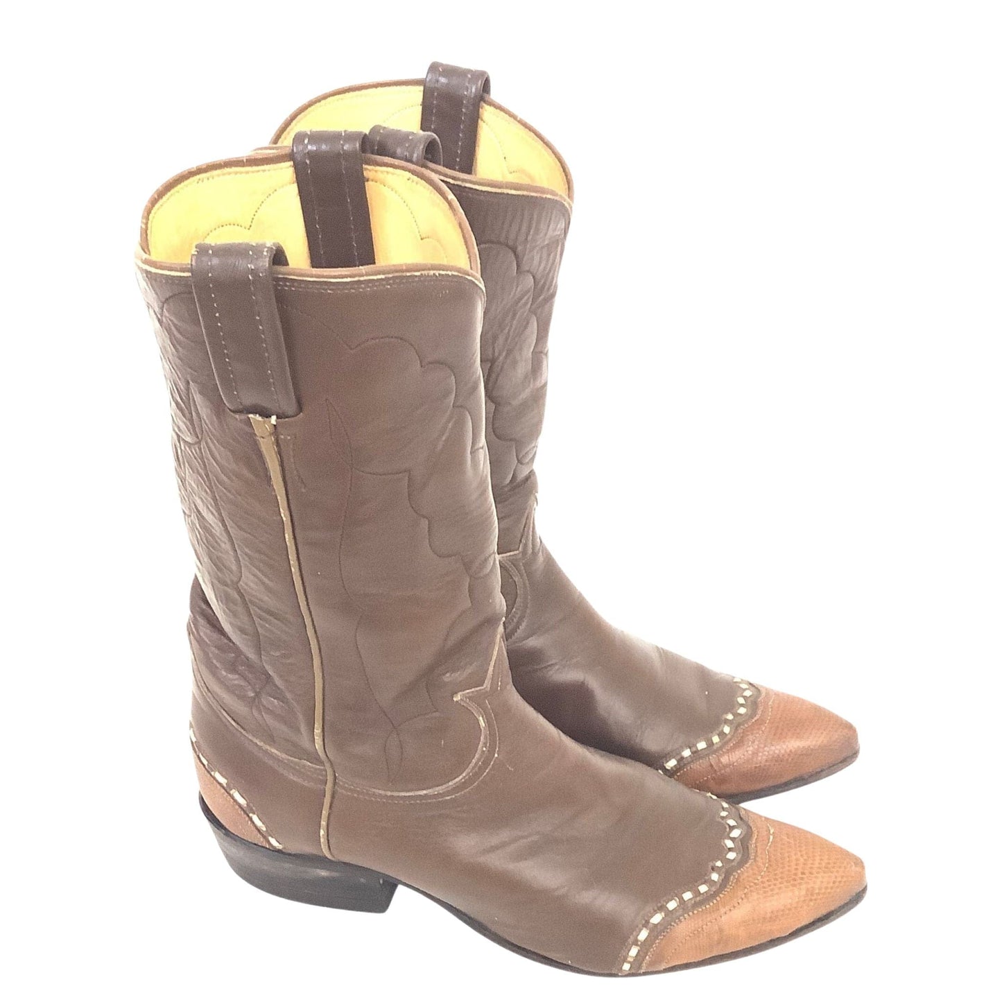 Retro Tony Lama Boots 7 / Brown / Vintage 1950s