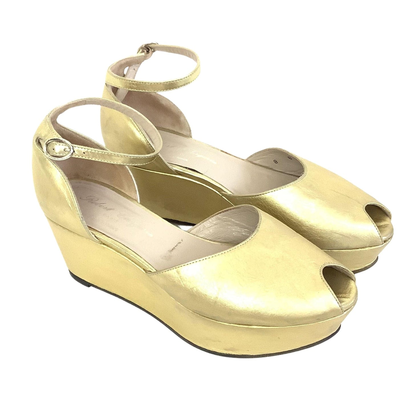 Robert Clergerie Platforms 8 / Gold / Y2K - Now