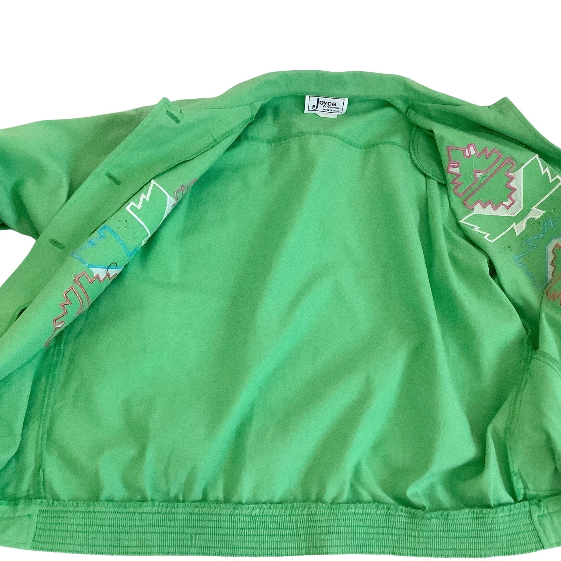 Rockabilly Green Jacket Medium / Green / Vintage 1980s