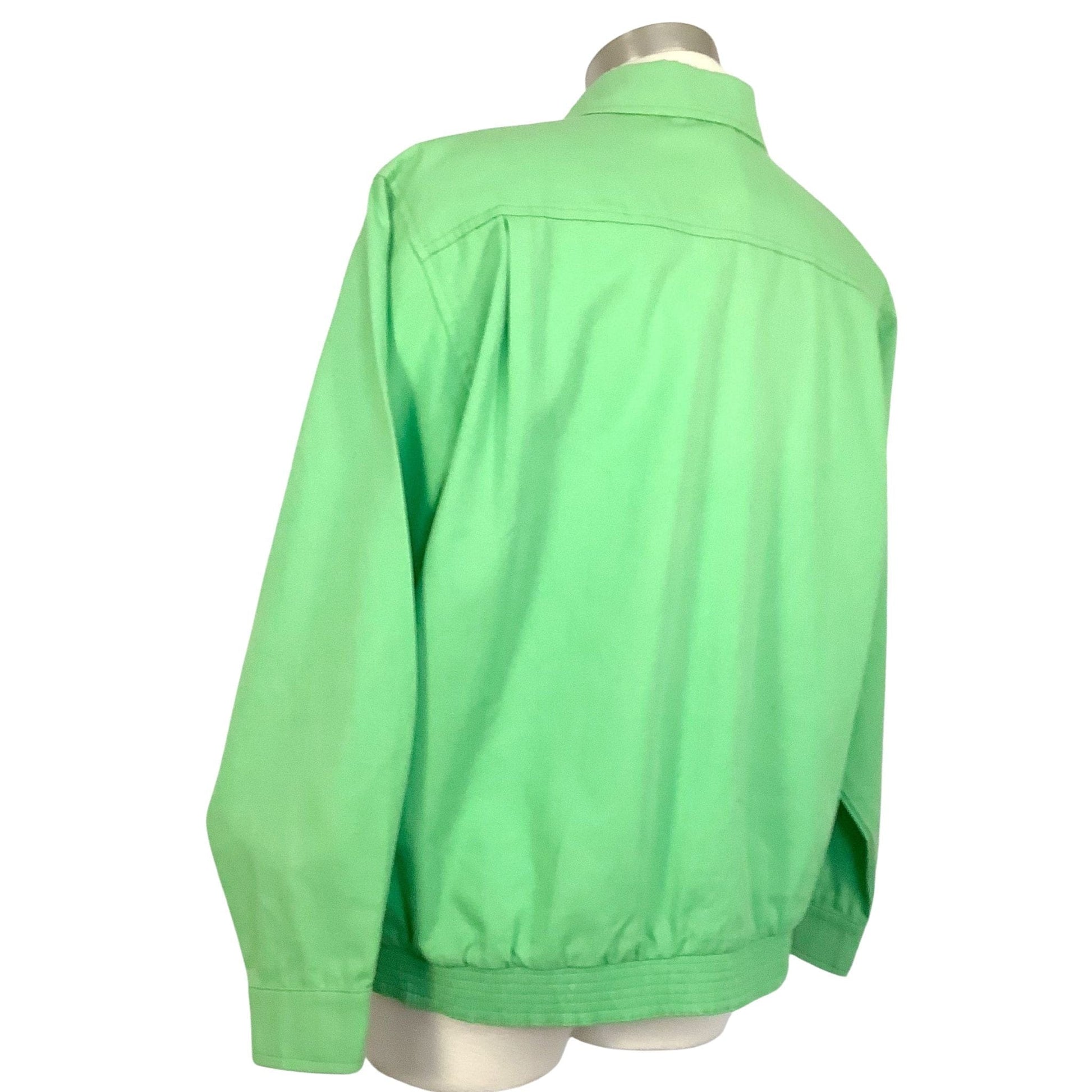 Rockabilly Green Jacket Medium / Green / Vintage 1980s