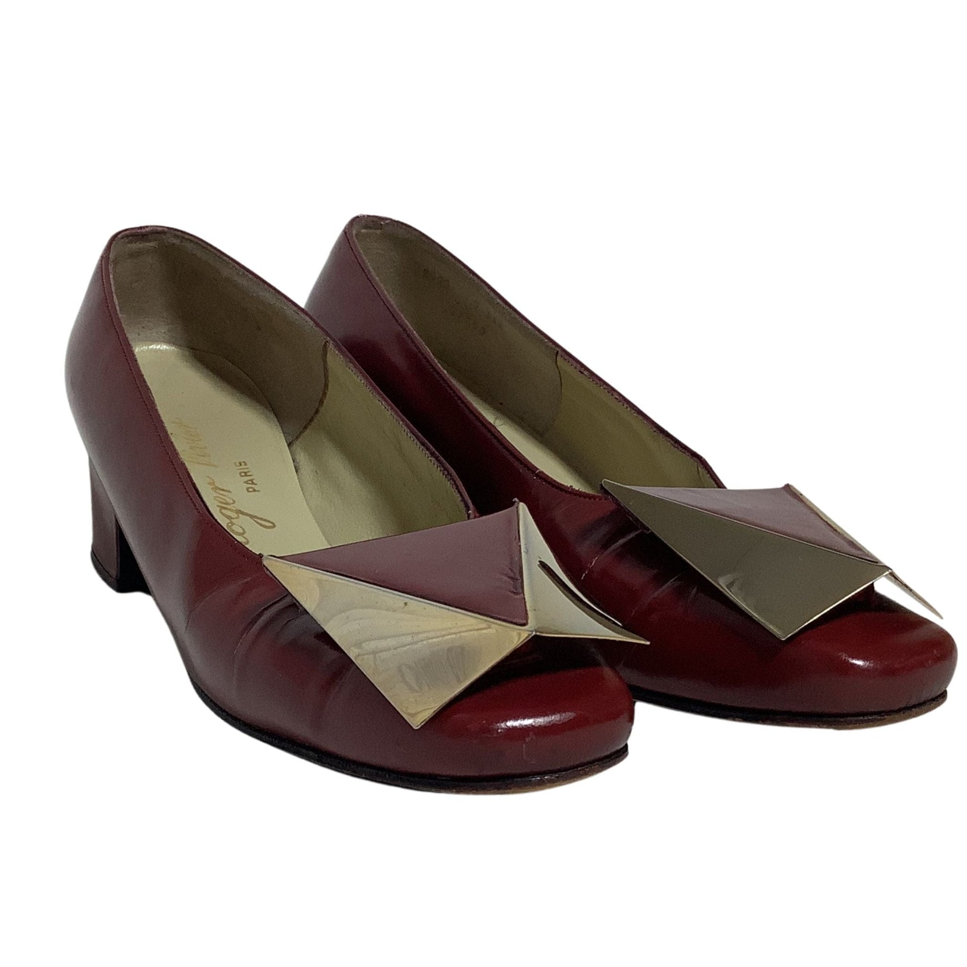 Roger Vivier 1960s Heels 6.5 / Burgundy / Classic pumps