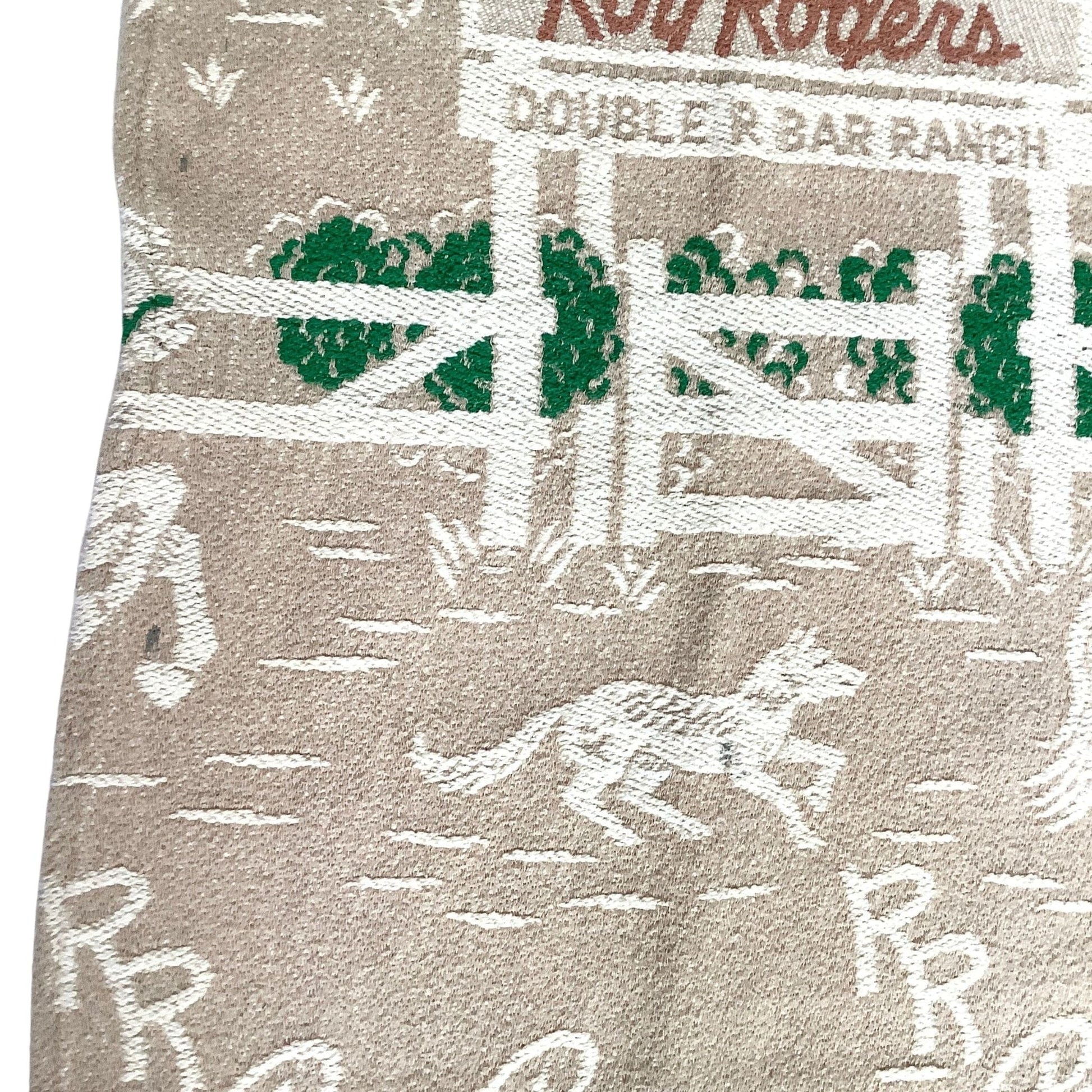 Roy Rogers Curtain Multi / Cotton / Vintage 1950s