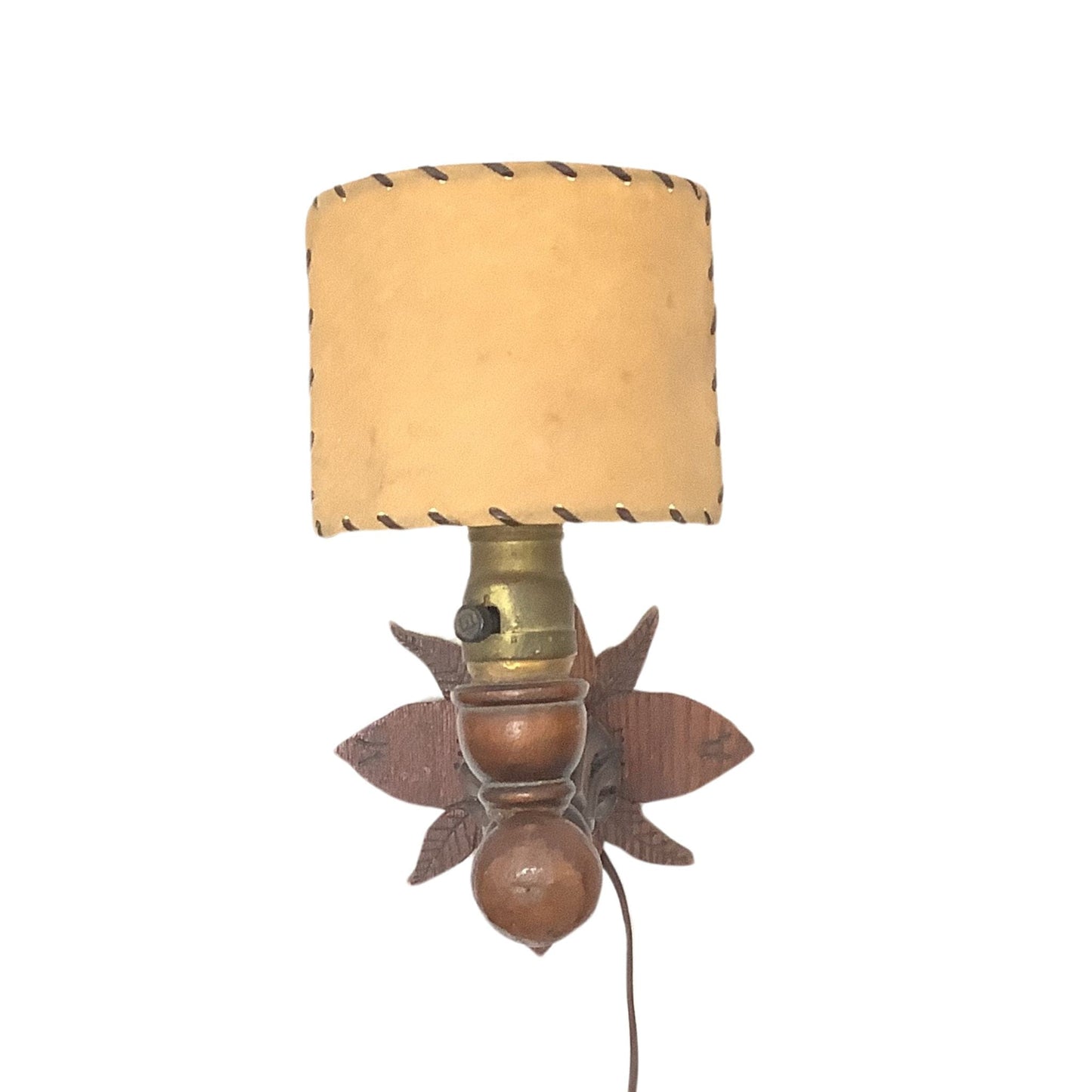 Rustic Light Sconce Brown / Wood / Rustic