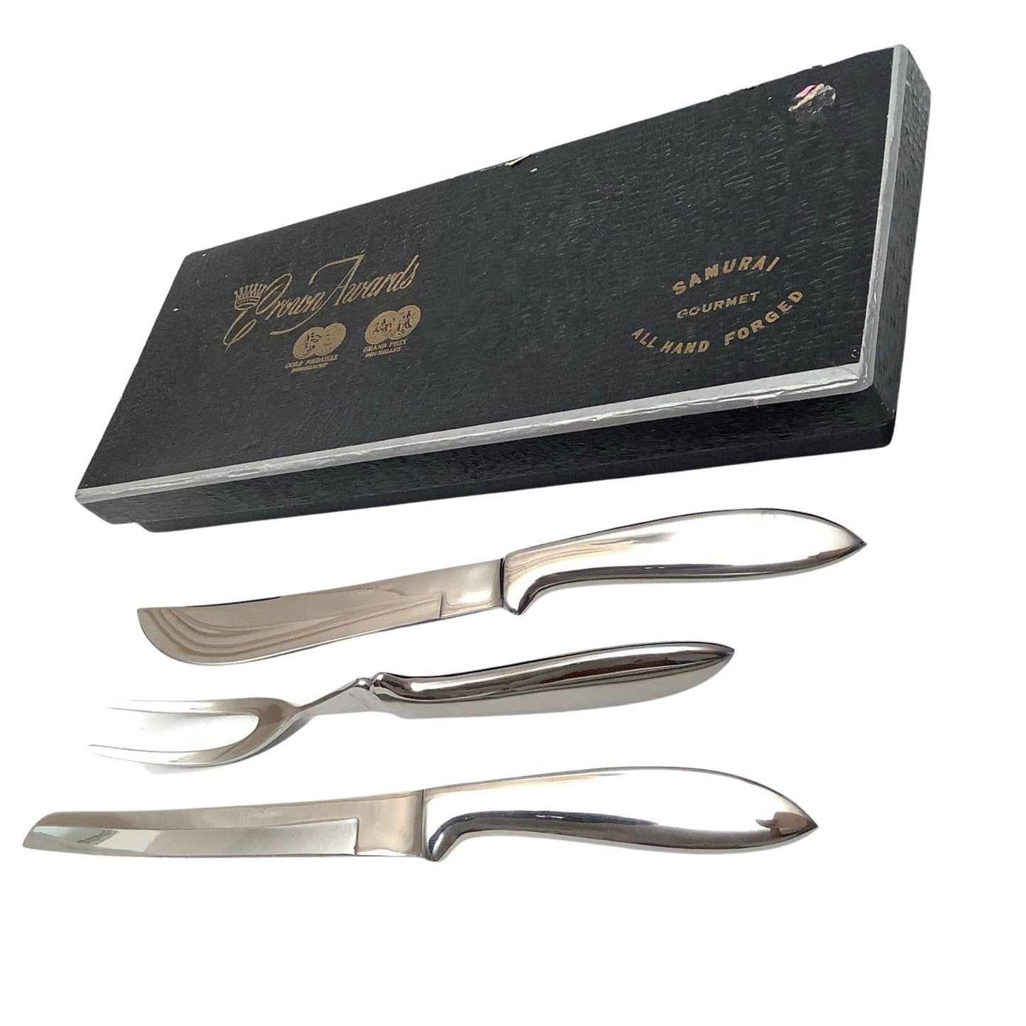 Samurai Gourmet Knives Set Stainless / Stainless / Vintage 1950s