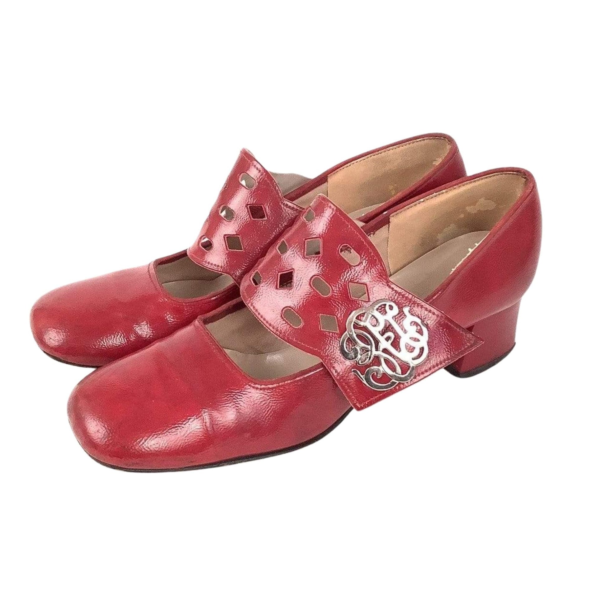 Sears Red Mary Janes 7.5 / Red / Mod