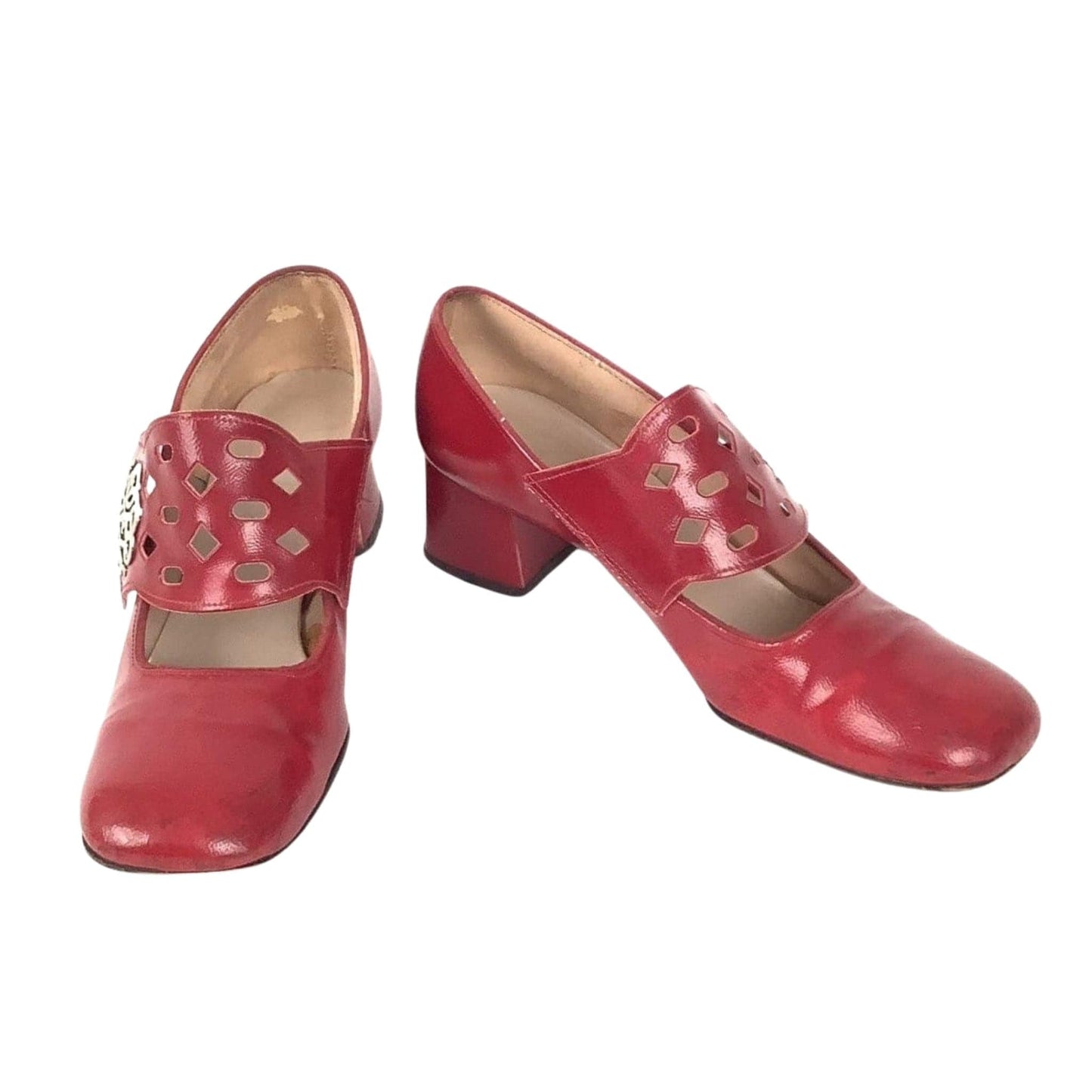 Sears Red Mary Janes 7.5 / Red / Mod