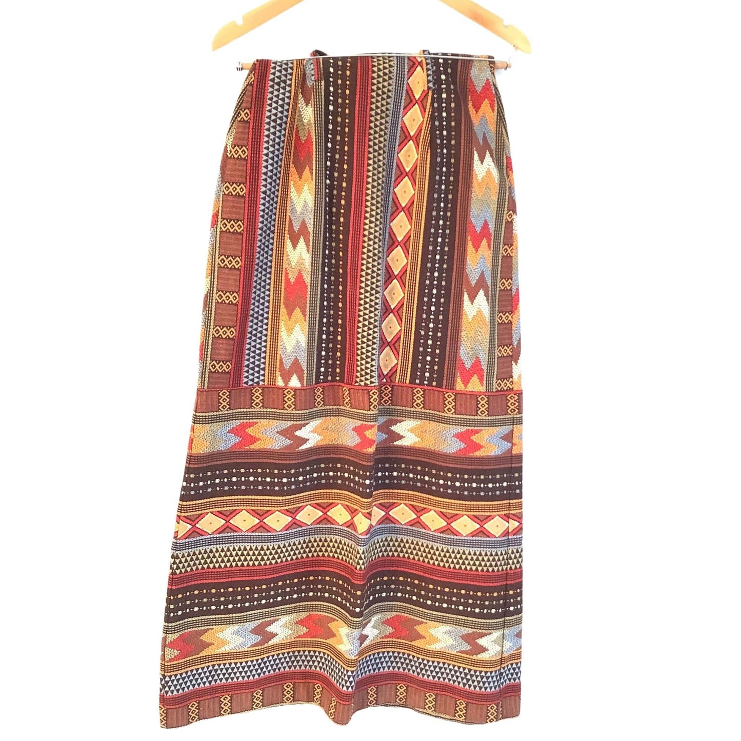 Serape Maxi Skirt Extra Small / Multi / Vintage 1980s