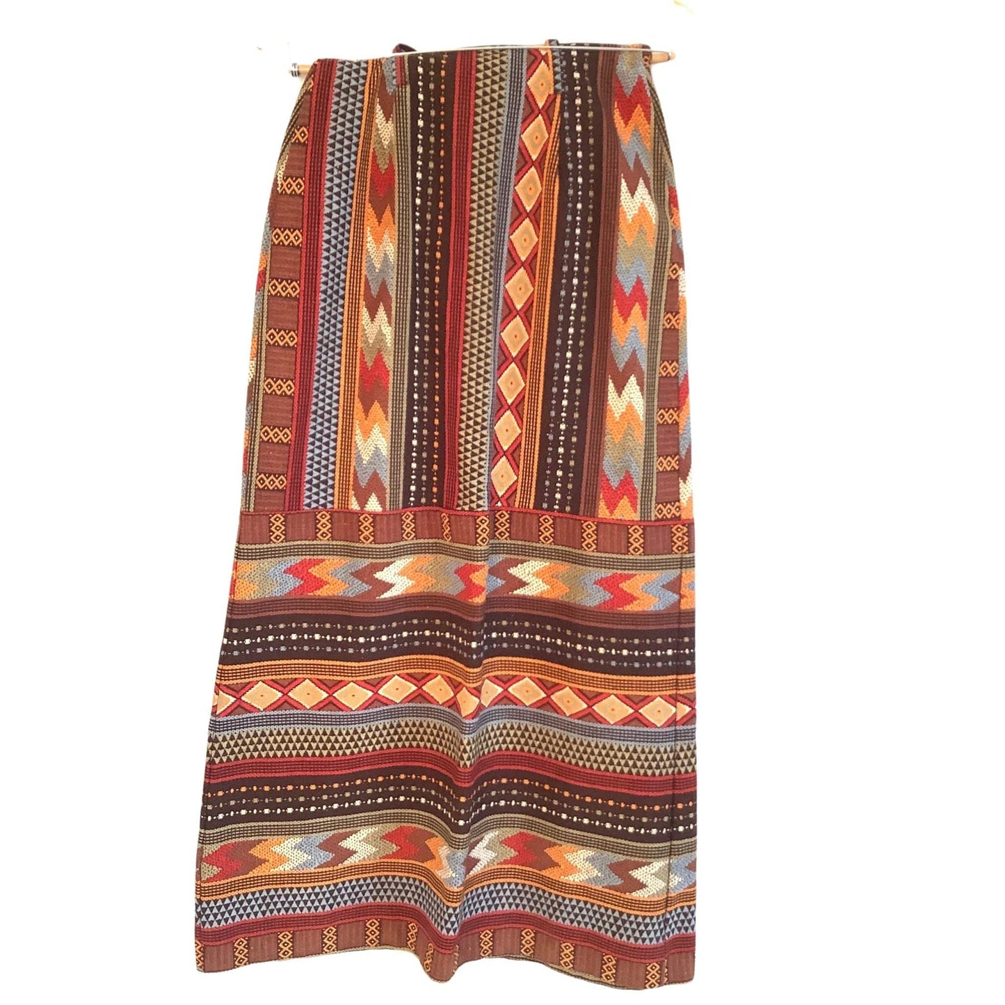 Serape Maxi Skirt Extra Small / Multi / Vintage 1980s