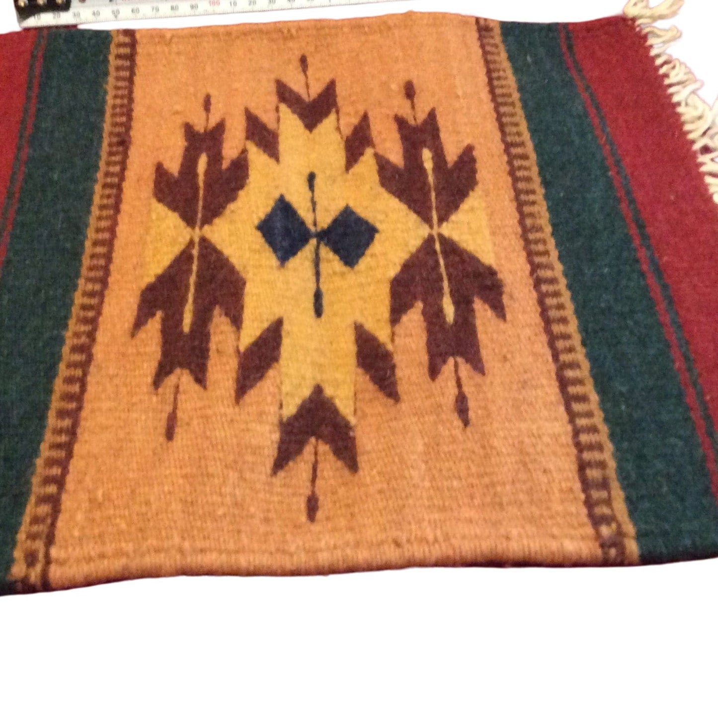 Serape Table Mat Multi / Wool / Vintage 1970s