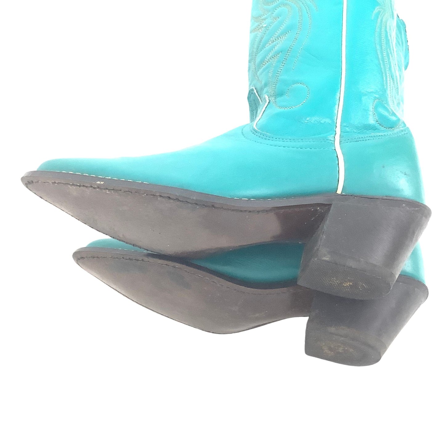 Sheplers Cowboy Boots 7 / Blue / Vintage 1980s