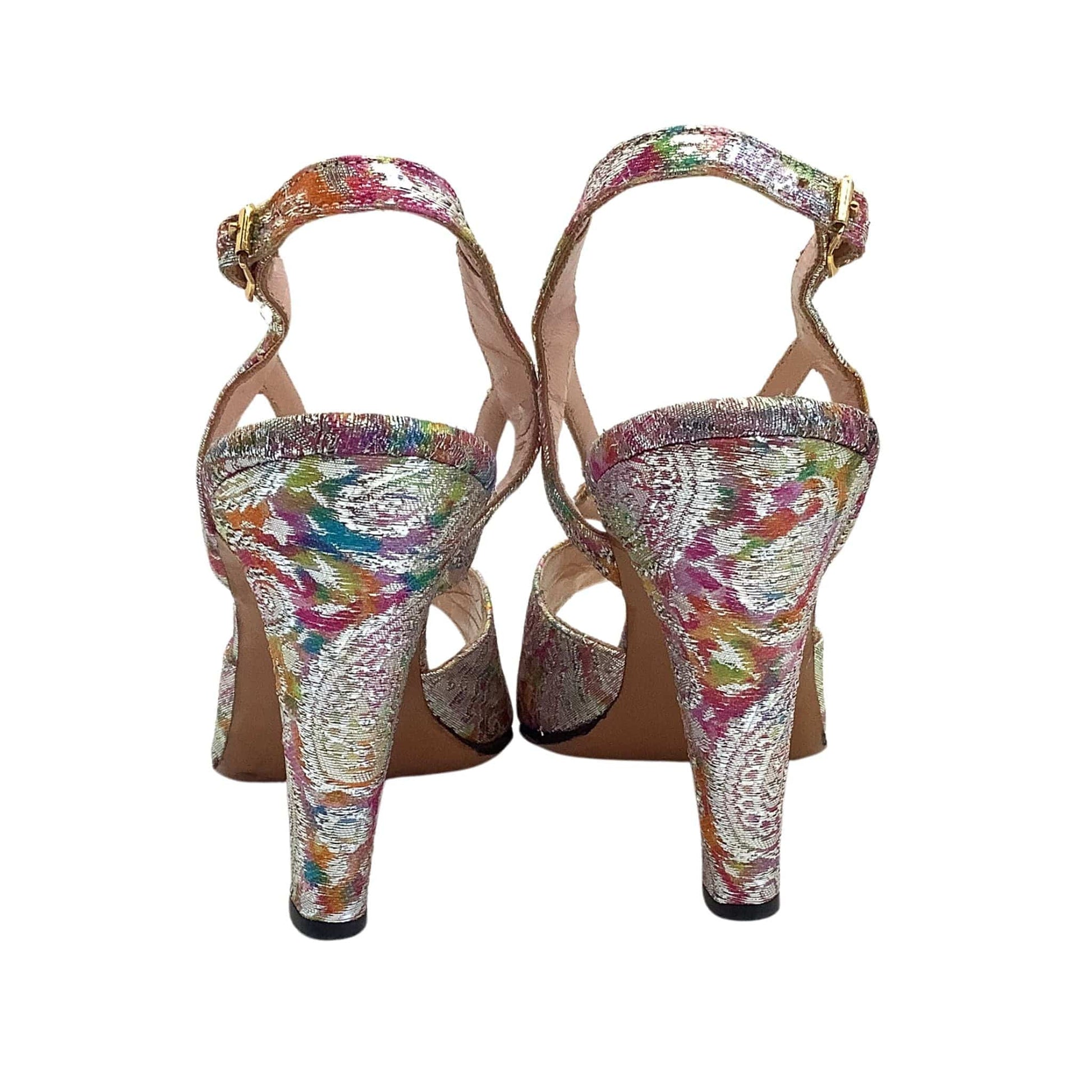 Shoes Bag Set 1950s 7 / Multicolor / Strappy