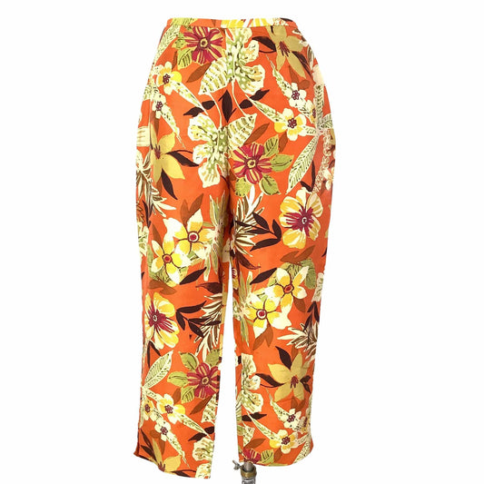 Silk Floral Pants