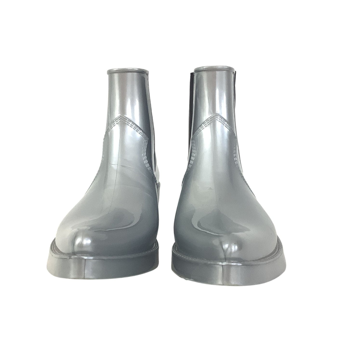 Silver Cowboy Rain Boots 8.5 / Silver / Y2K - Now