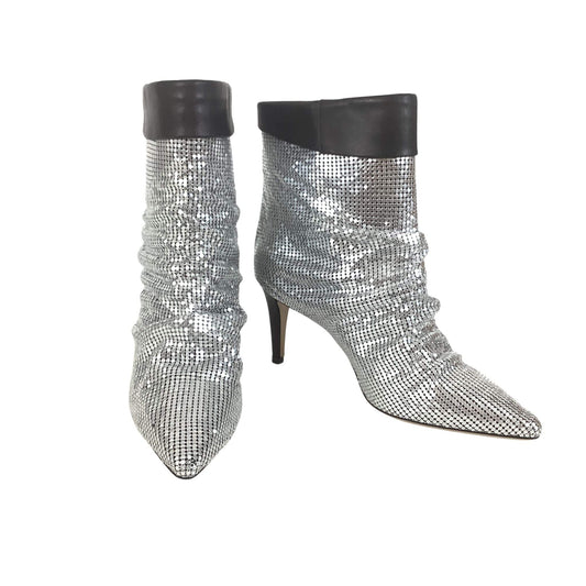 Silver Mesh Booties Silver / 9 / Classic