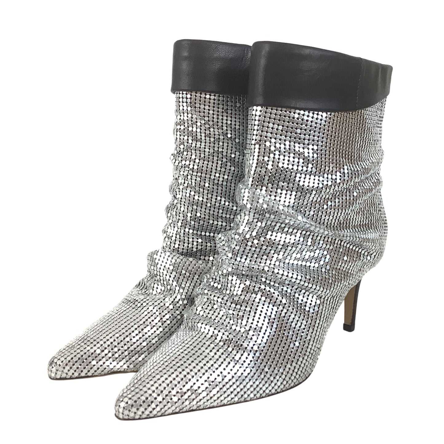 Silver Mesh Booties Silver / 9 / Classic