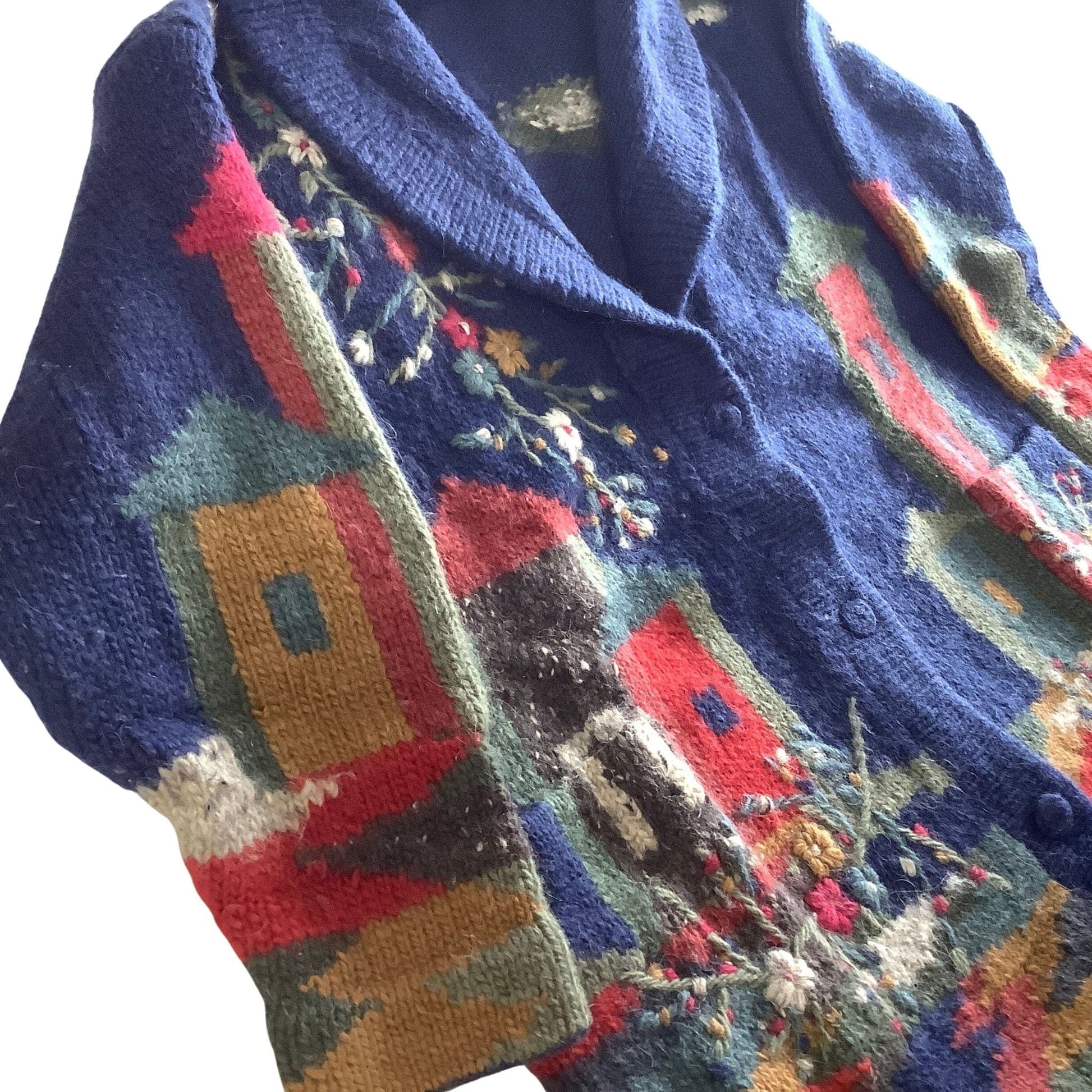 Sirogojno Wool Sweater Medium / Multi / Vintage 1980s