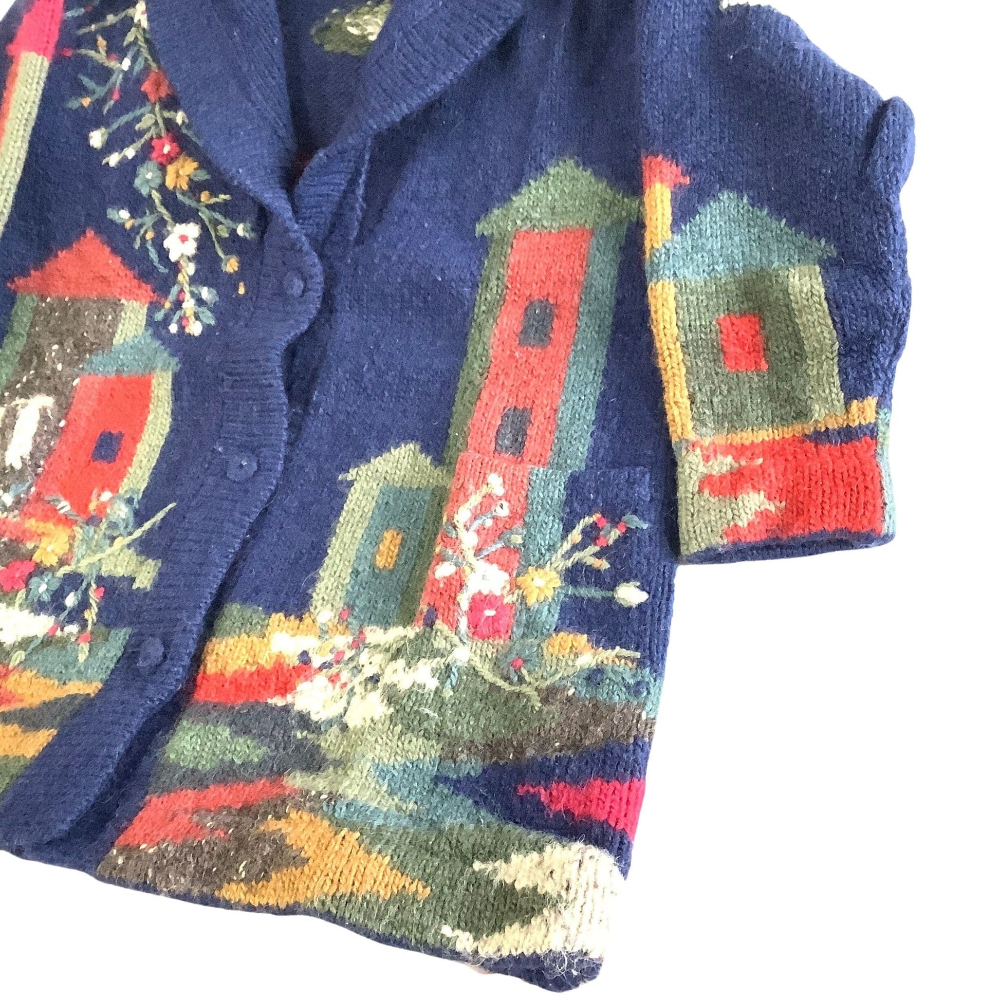 Sirogojno Wool Sweater Medium / Multi / Vintage 1980s