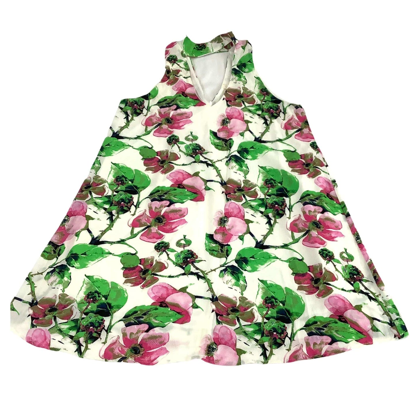 Sleeveless Floral Tunic Large / Multi / Classic