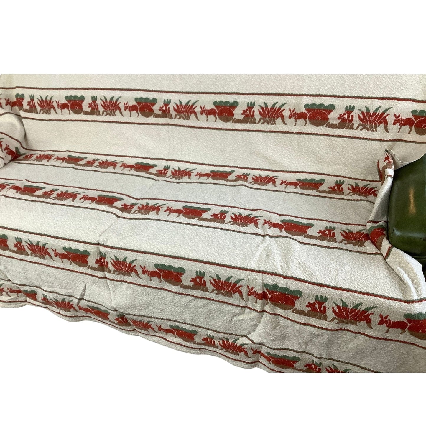 Southwestern Bedspread Multi / Cotton / Vintage 1950s