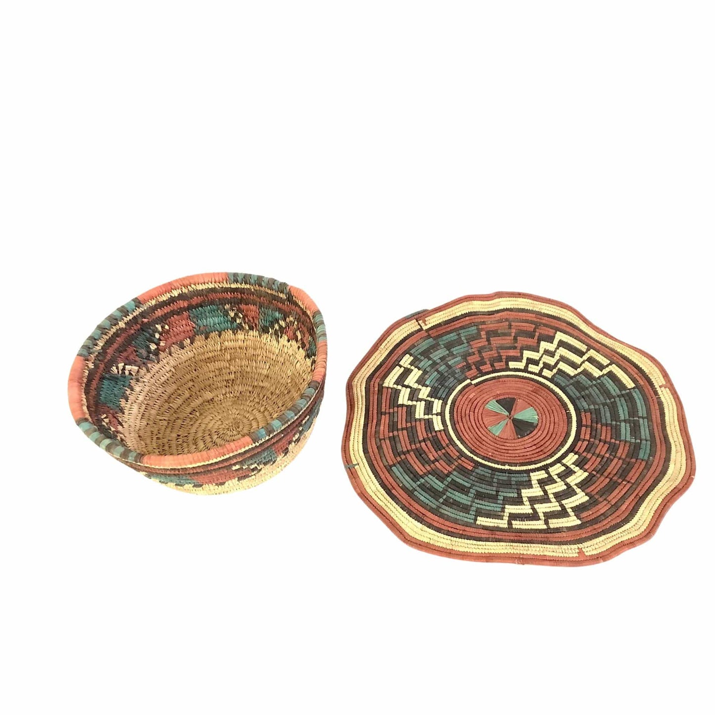 Southwestern Decor Basket Multi / Natural Fiber / Y2K - Now