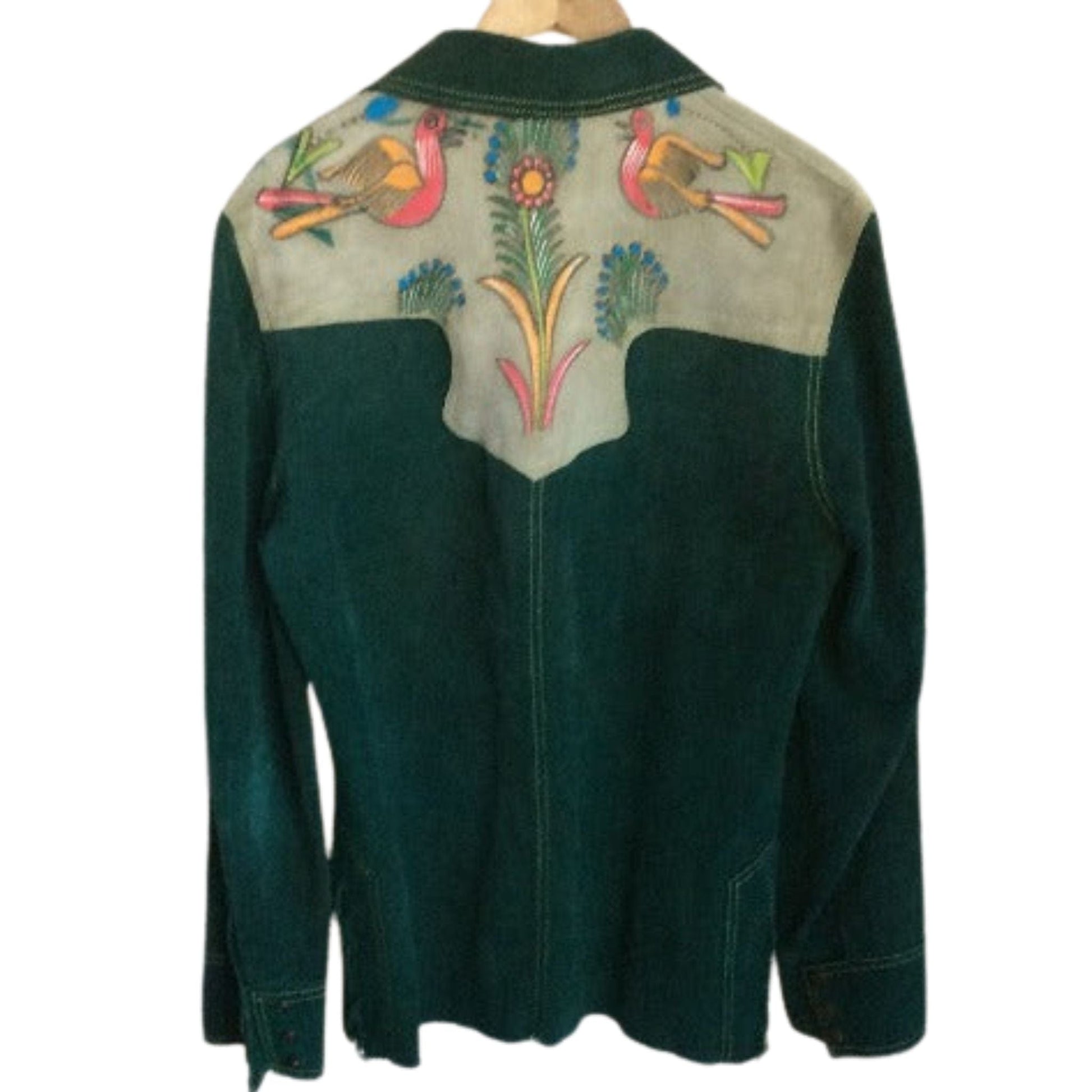 Spanish Revival Jacket Medium / Green / Vintage 1940s