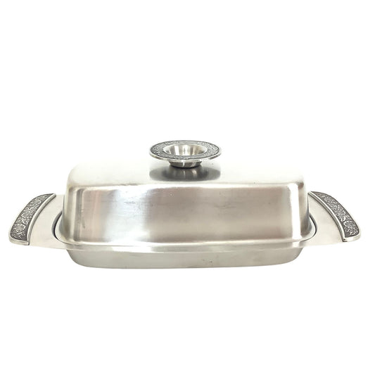 Stainless Butter Dish Stainless / Stainless / Vintage 1950s
