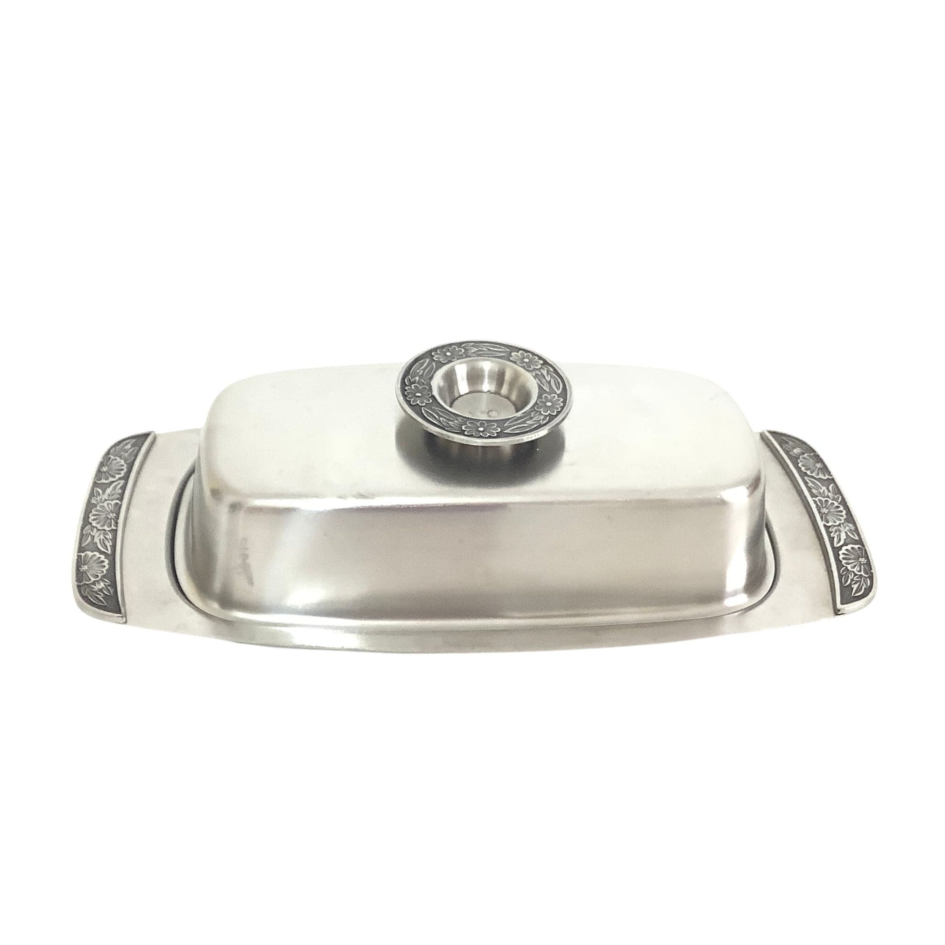 Stainless Butter Dish Stainless / Stainless / Vintage 1950s